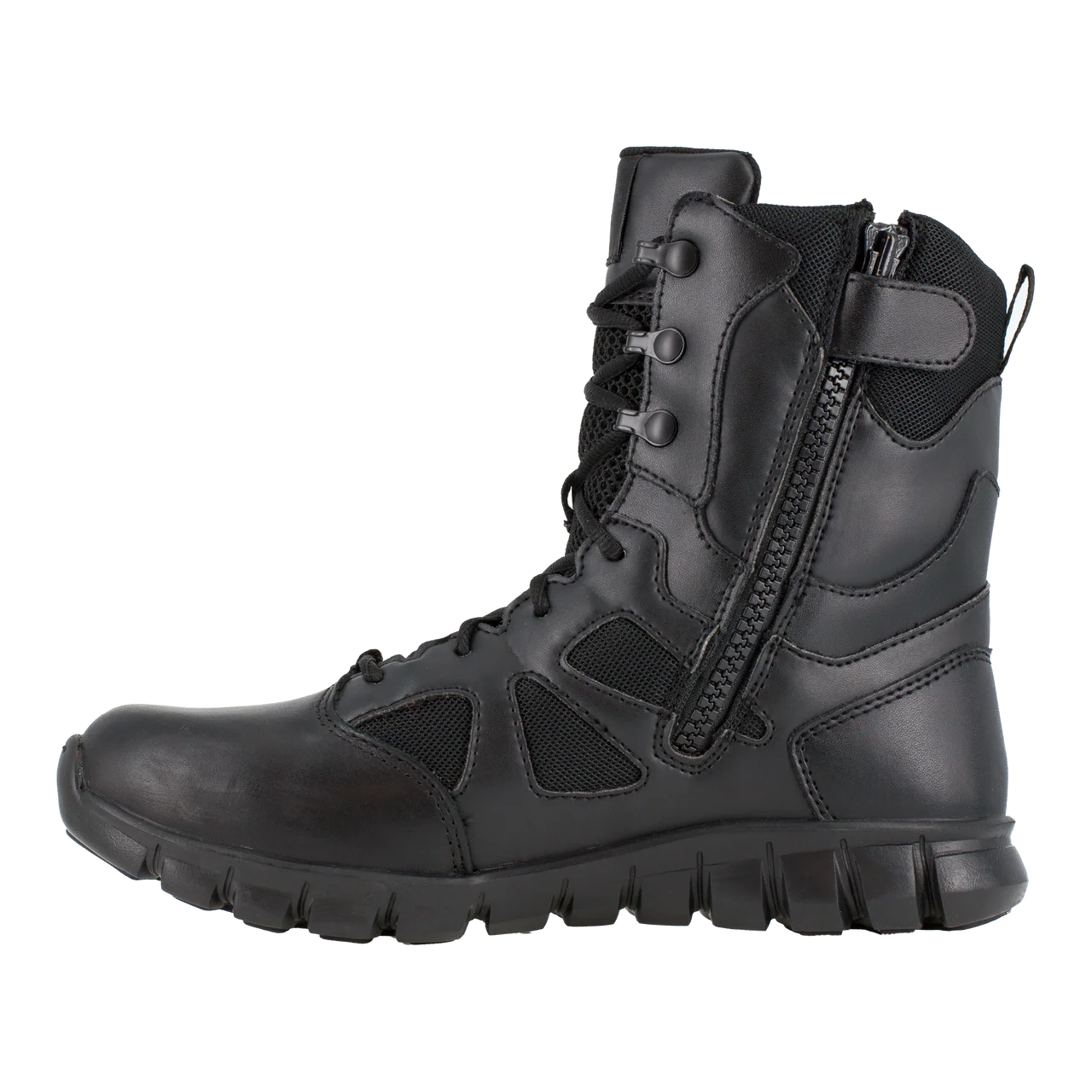 Men's Reebok 8" Tactical Boot with Side Zipper Black Boots - Image 6