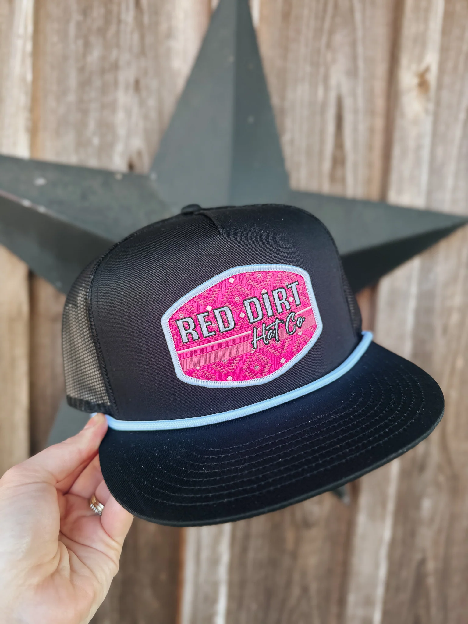 Red Dirt Hat Co. Pretty In Pink Black Cap - Image 2