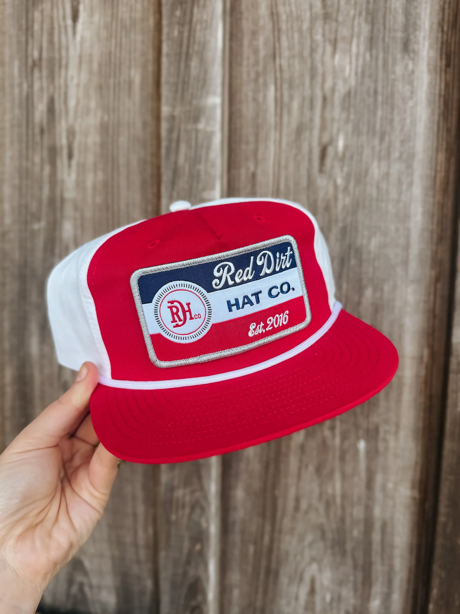 Red Dirt Hat Co. The Patriot Red/White/Navy Cap - Image 5