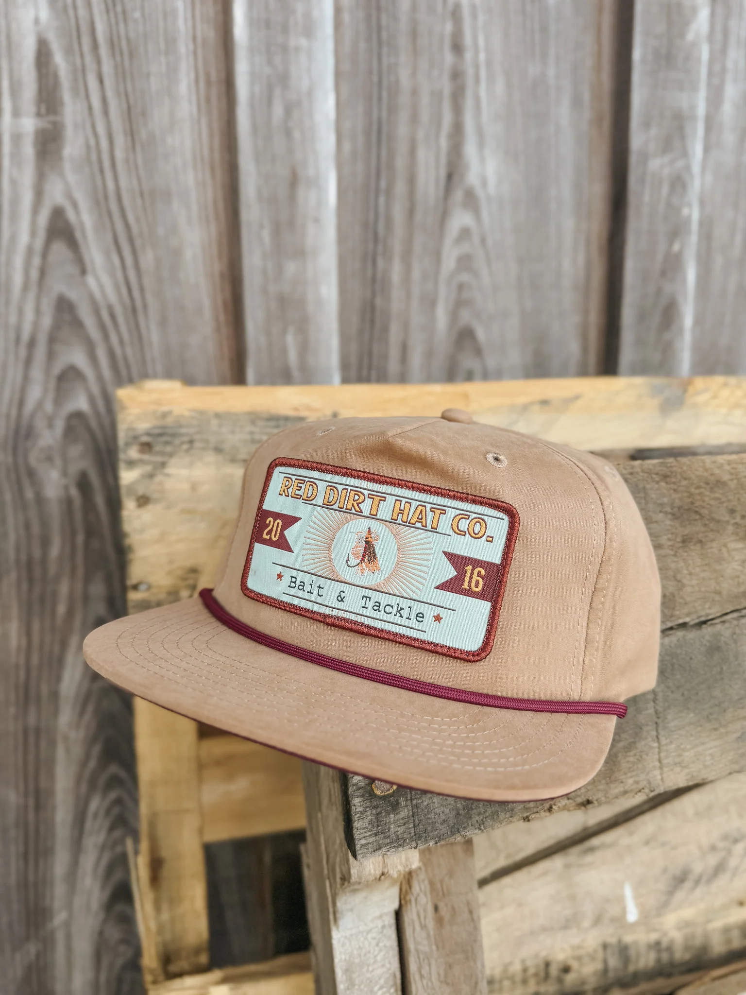 Red Dirt Hat Co. Catch & Release Tan Cap - Image 4