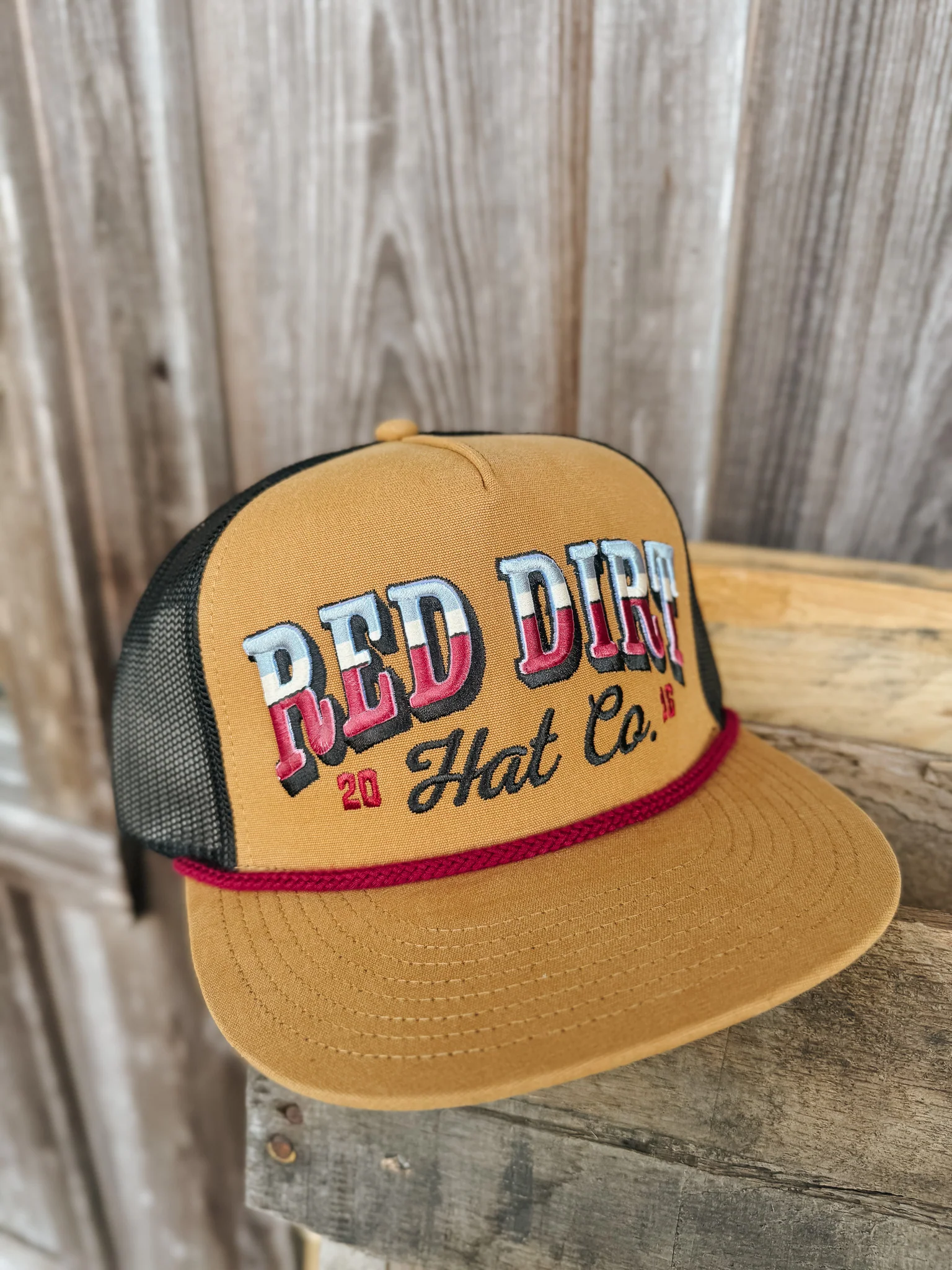 Red Dirt Hat Co. Countrified Caramel/Black Cap - Image 3