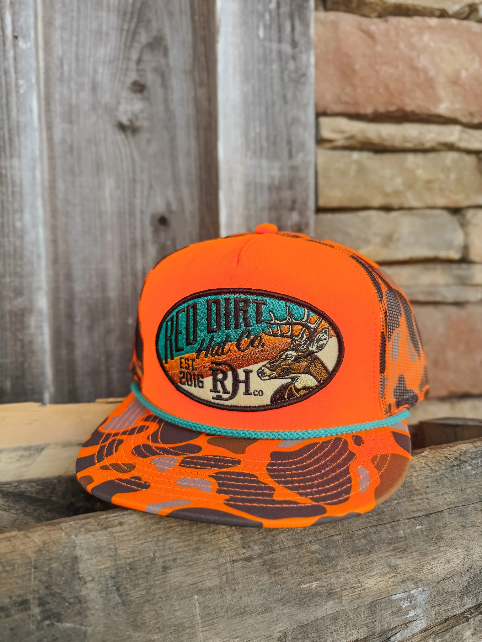 Red Dirt Hat Co. Show Stopper Orange Cap - Image 2