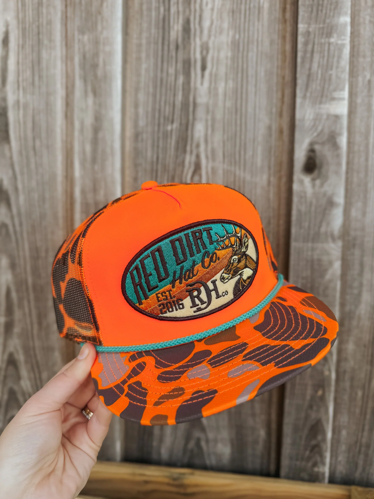 Red Dirt Hat Co. Show Stopper Orange Cap - Image 4