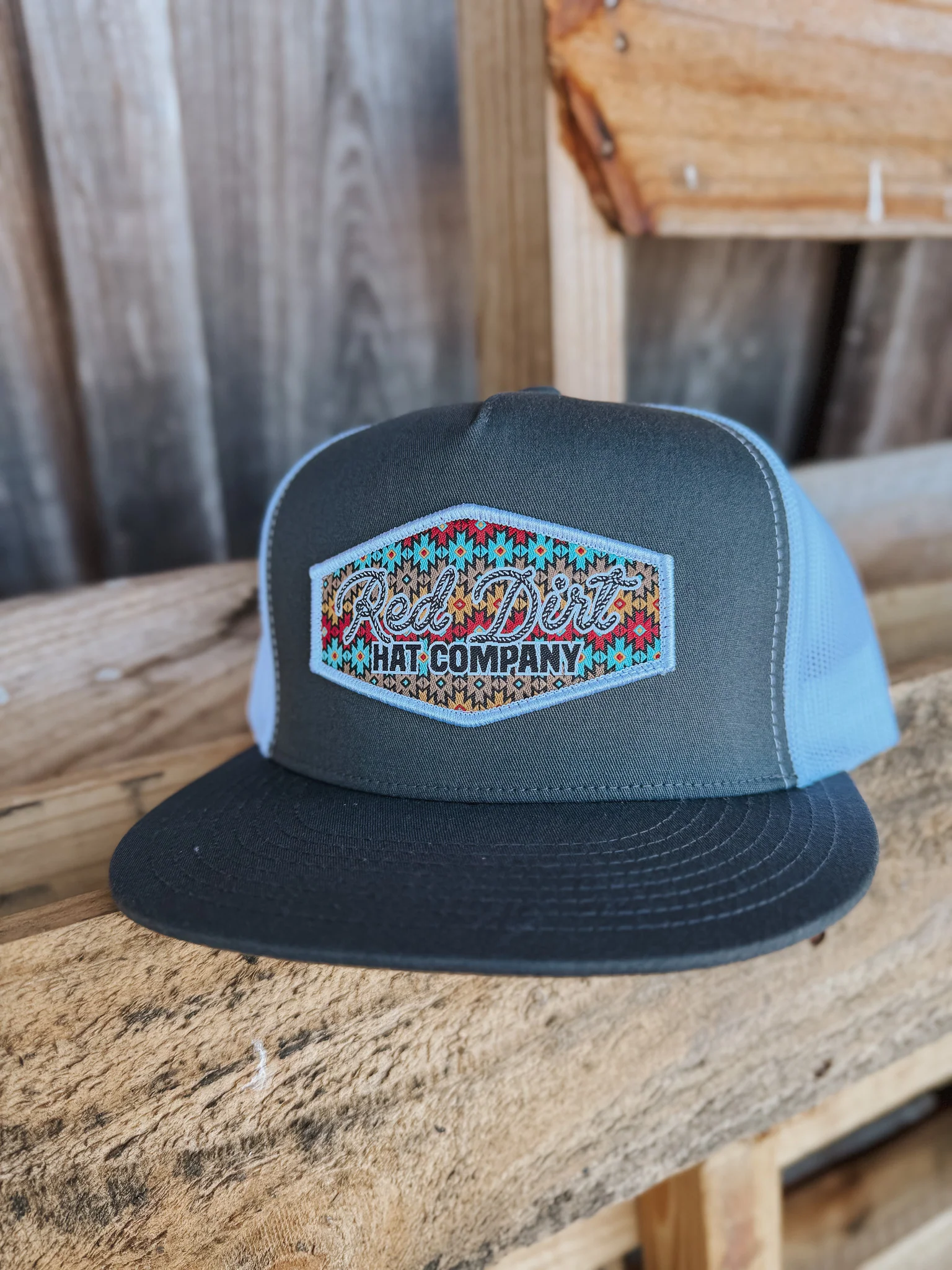 Red Dirt Hat Co. Lasso Charcoal White - Image 2