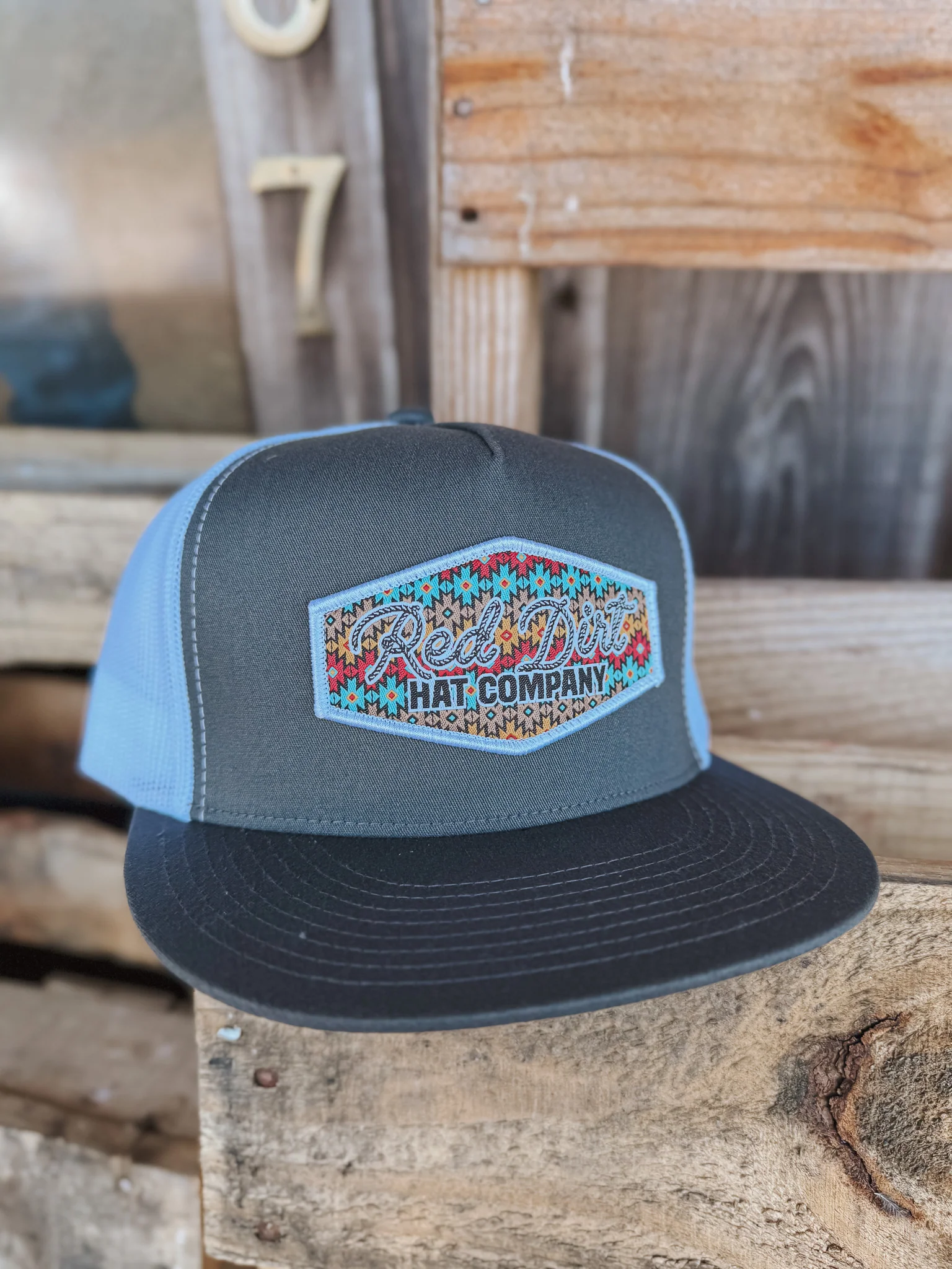 Red Dirt Hat Co. Lasso Charcoal White - Image 3