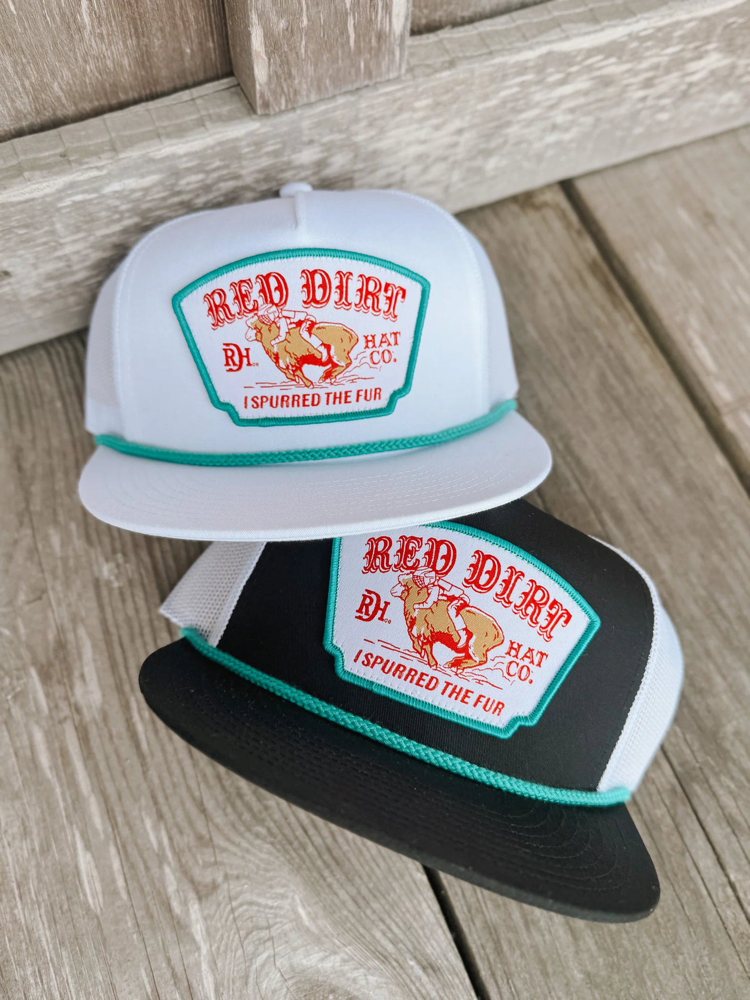 ****Youth Red Dirt Hat Co. Mutton Bustin' Cap in Black - Image 2