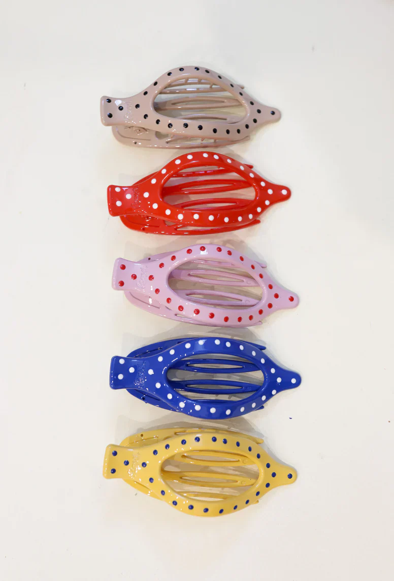 KAXI POLKA DOT LAY DOWN 2.0 CLAW CLIP | RED - Image 4