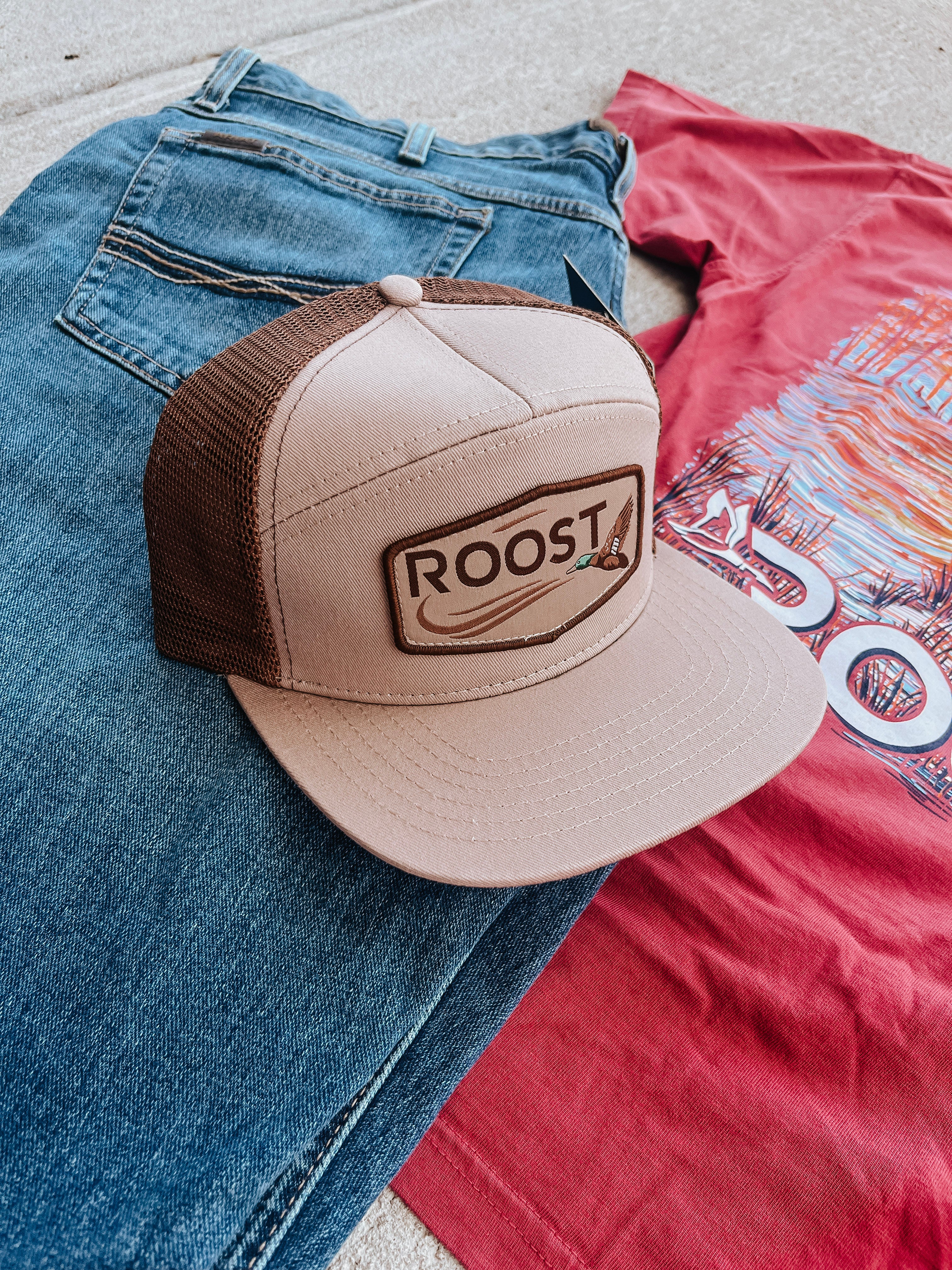 Roost 7 Panel Logo Patch Cap - Image 2
