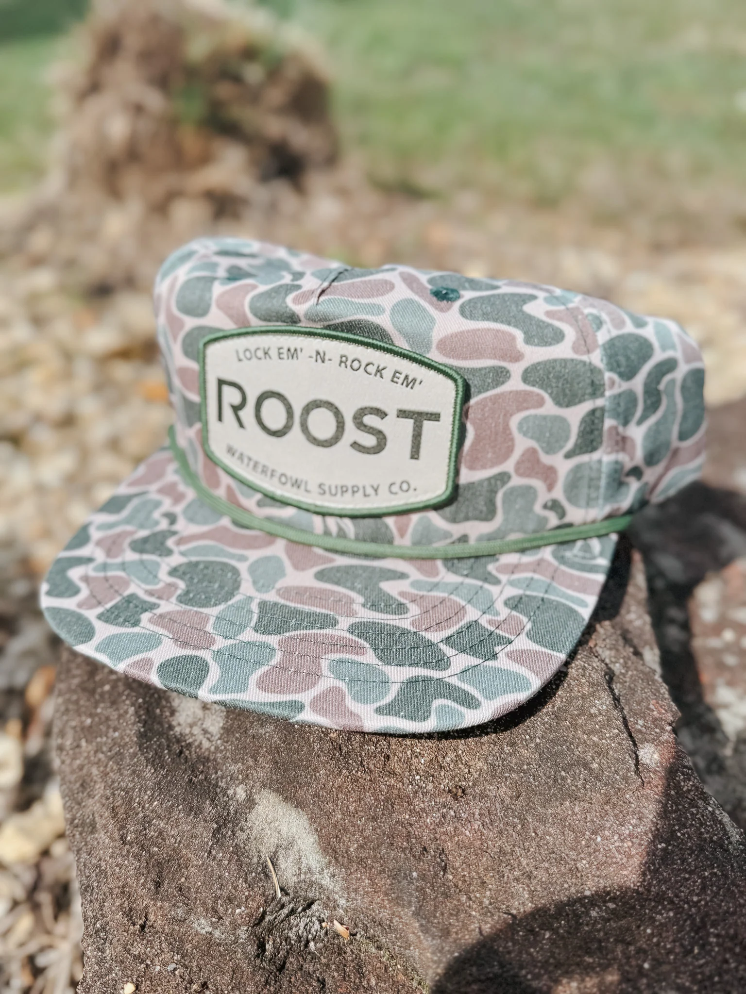 Roost Old School Camo Patch Cap - Image 3