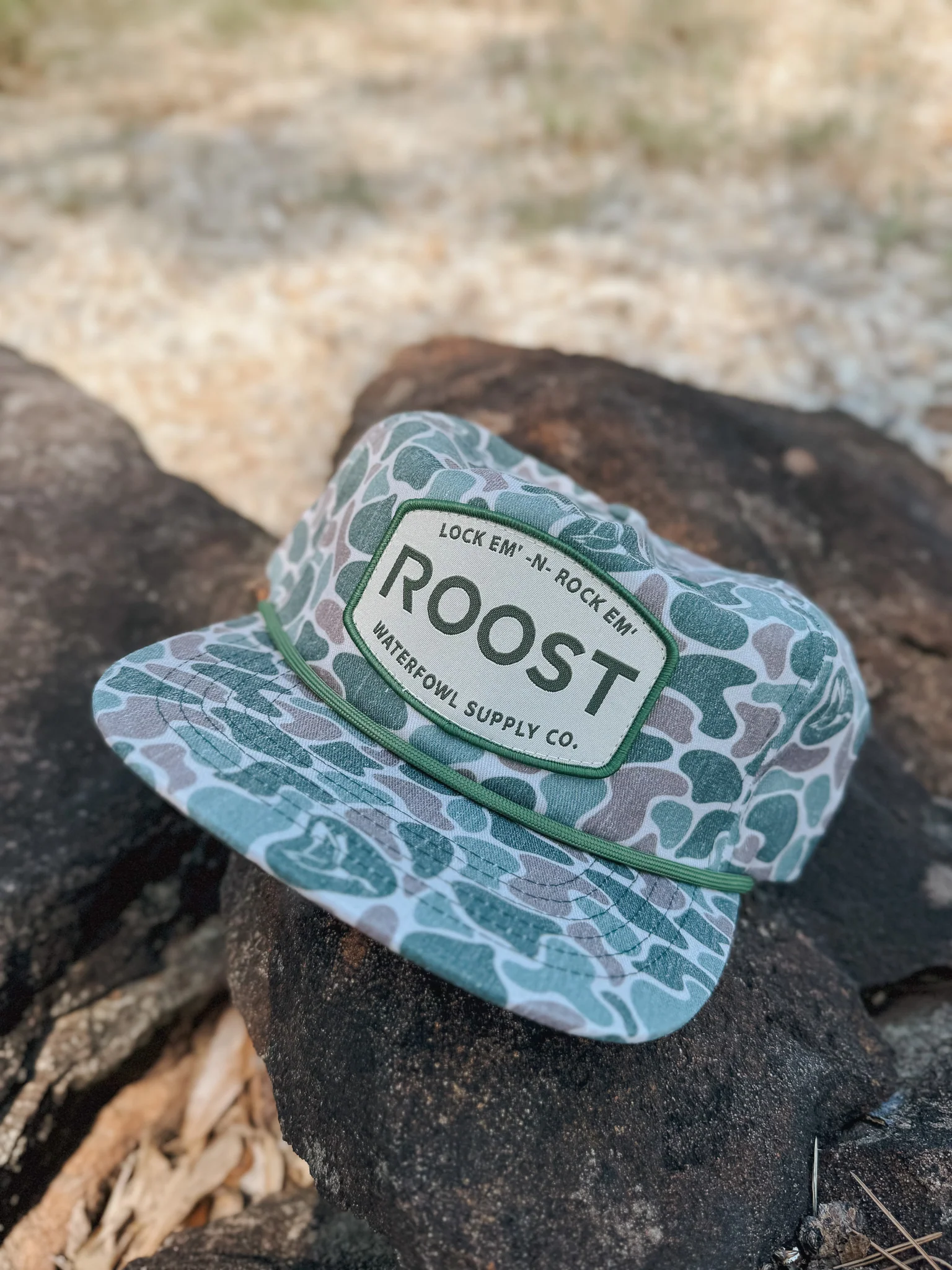 Roost Old School Camo Patch Cap - Image 8