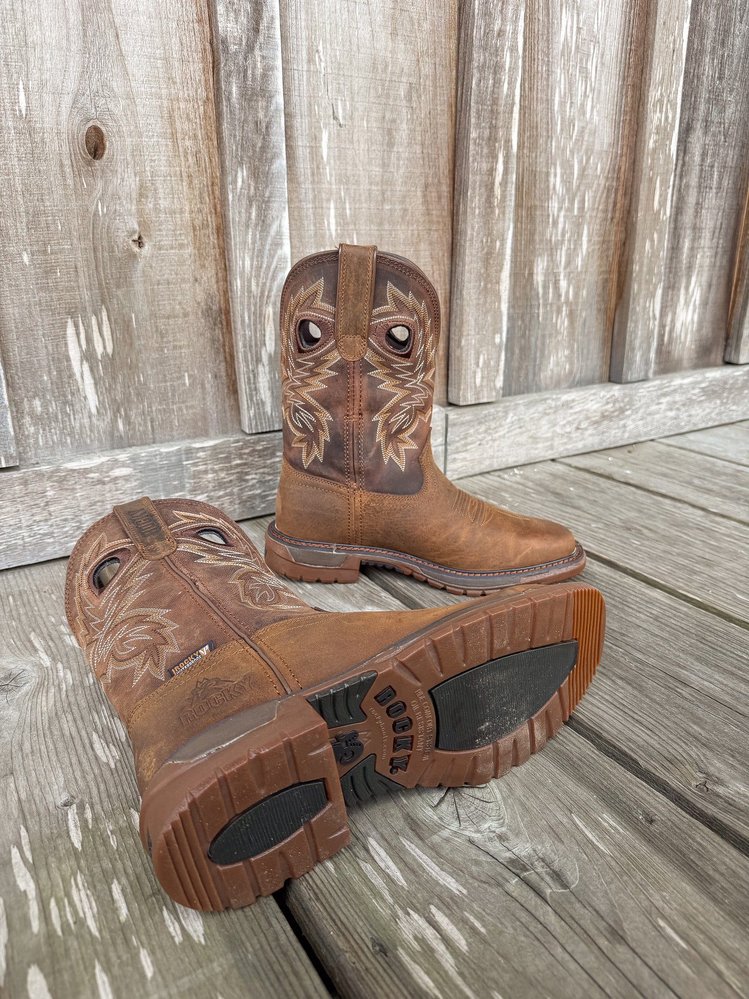 Men's Rocky Original Ride FLX Waterproof Western Boots - Image 2