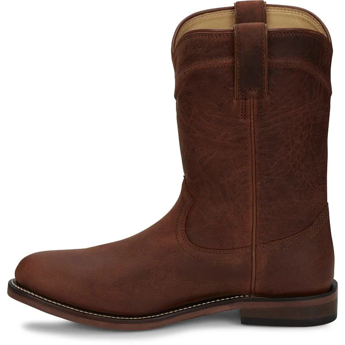 JUSTIN MEN'S BRASWELL 10" ROPER BOOTS - Image 4
