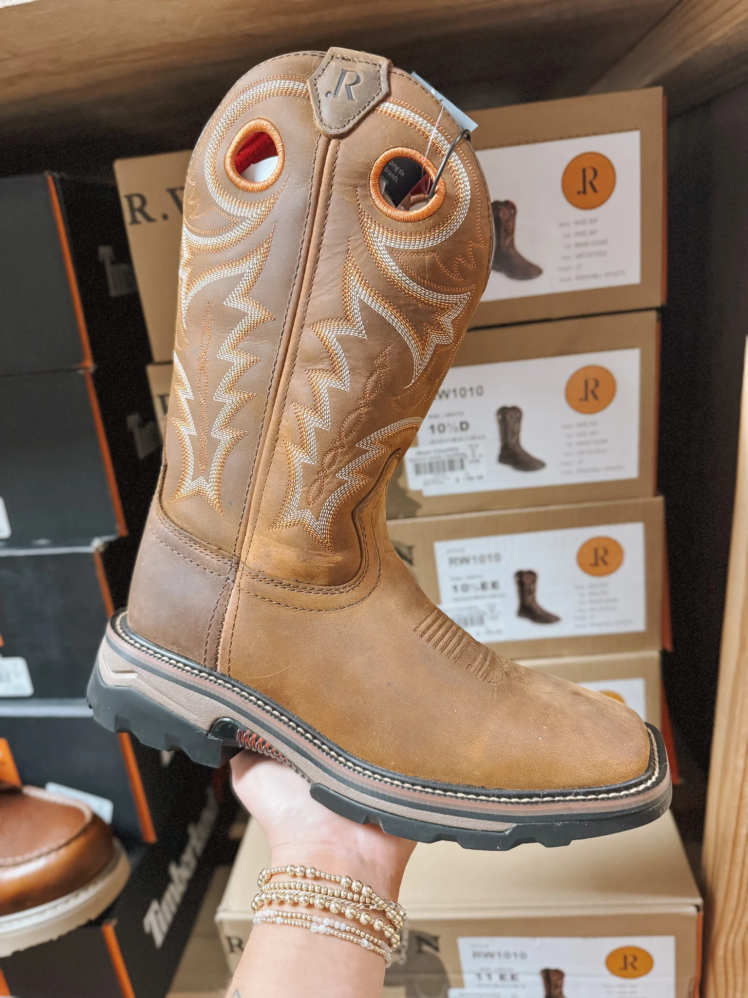 Men's R. Watson Hazel Bay Cowhide Work Boots - Image 13
