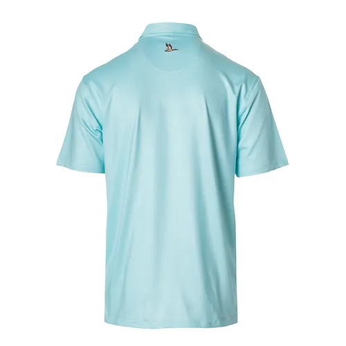 Toddler & Youth Roost Mallard Polo in Aqua/White - Image 2
