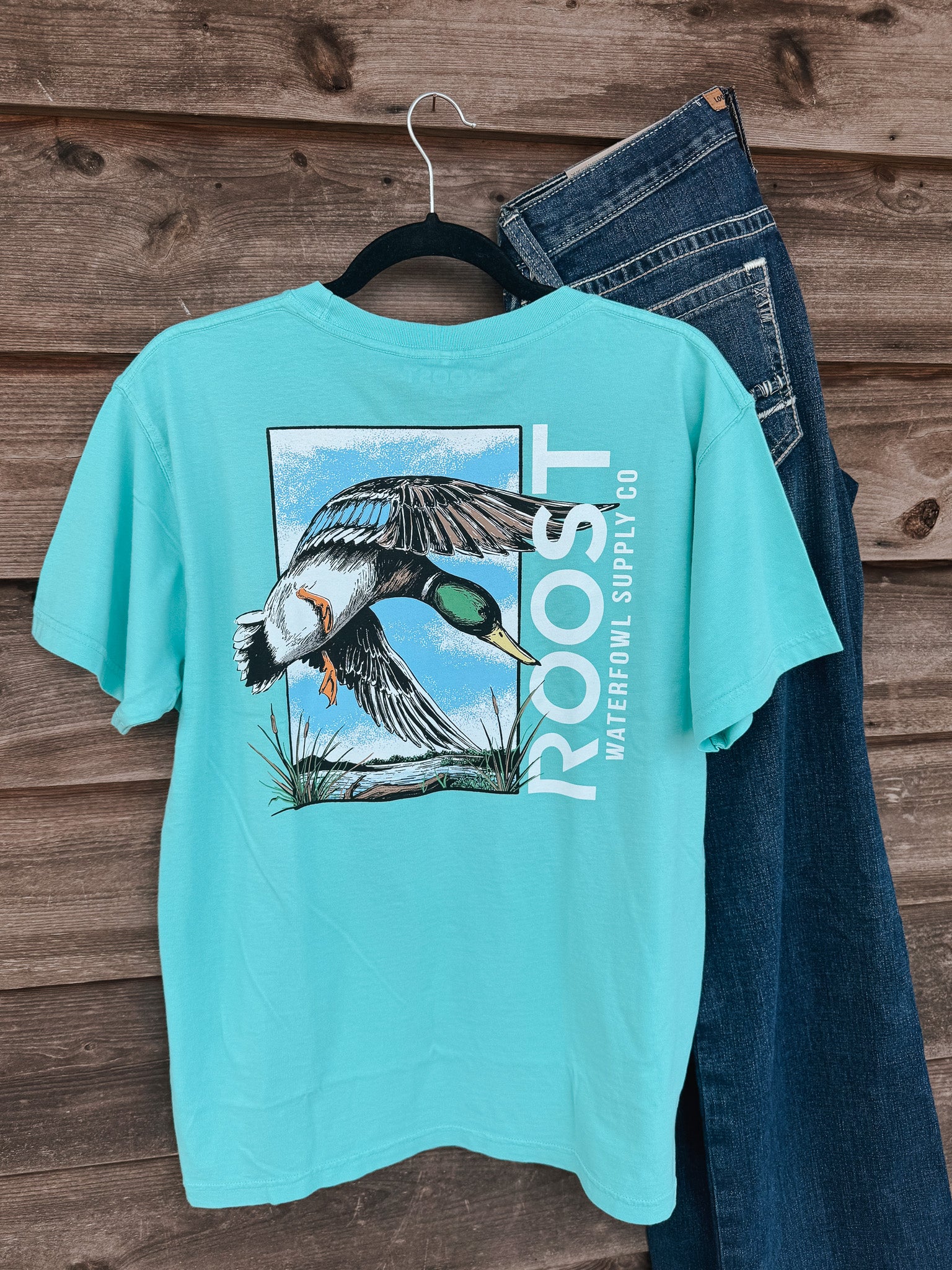 Roost Mallard Landing T-Shirt in Mint - Image 5