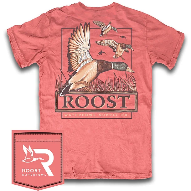 Roost Mallard Pitching T-Shirt in Watermelon - Image 6