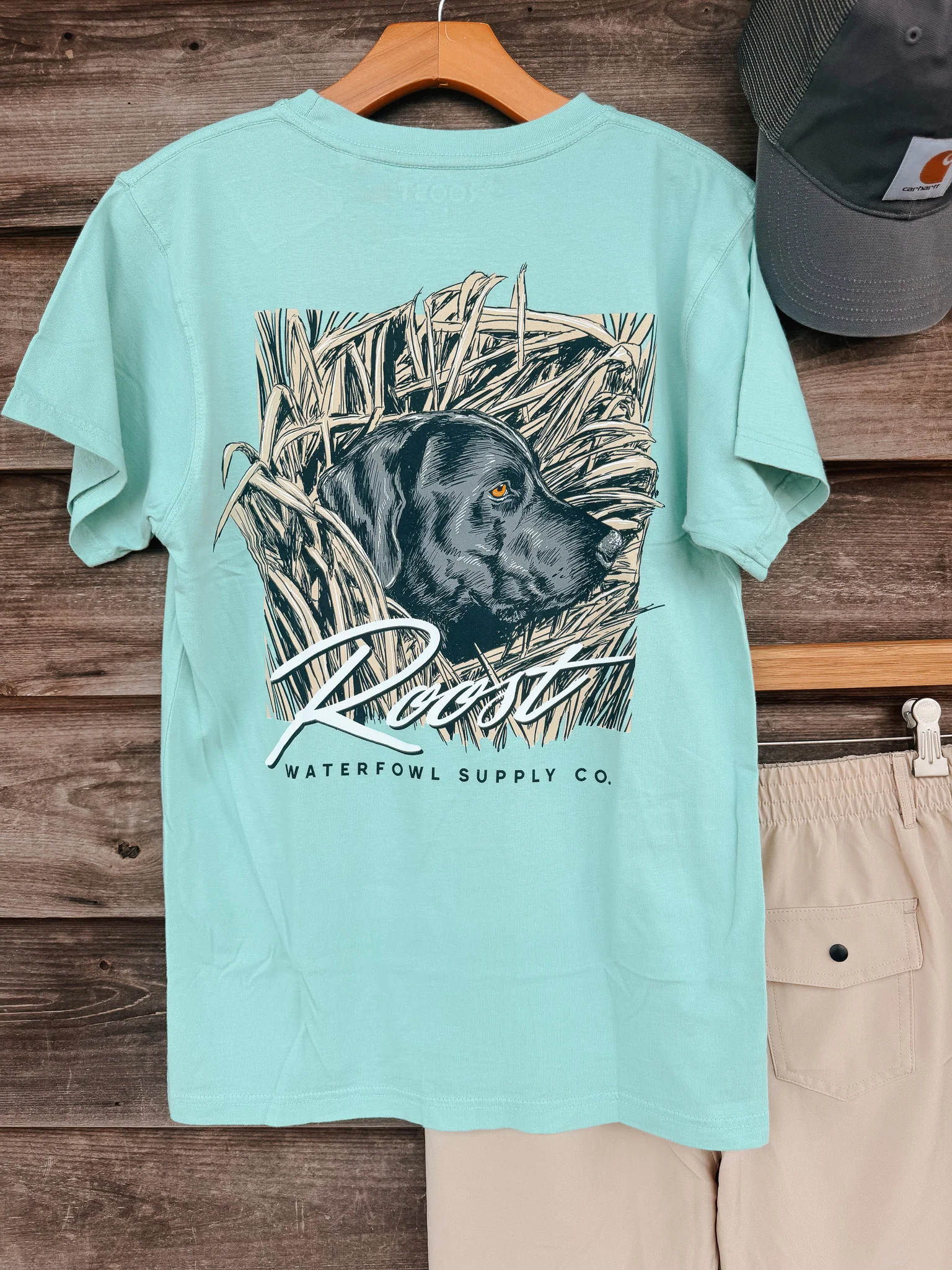 Roost Stealth Mode T-Shirt in Mint - Image 4