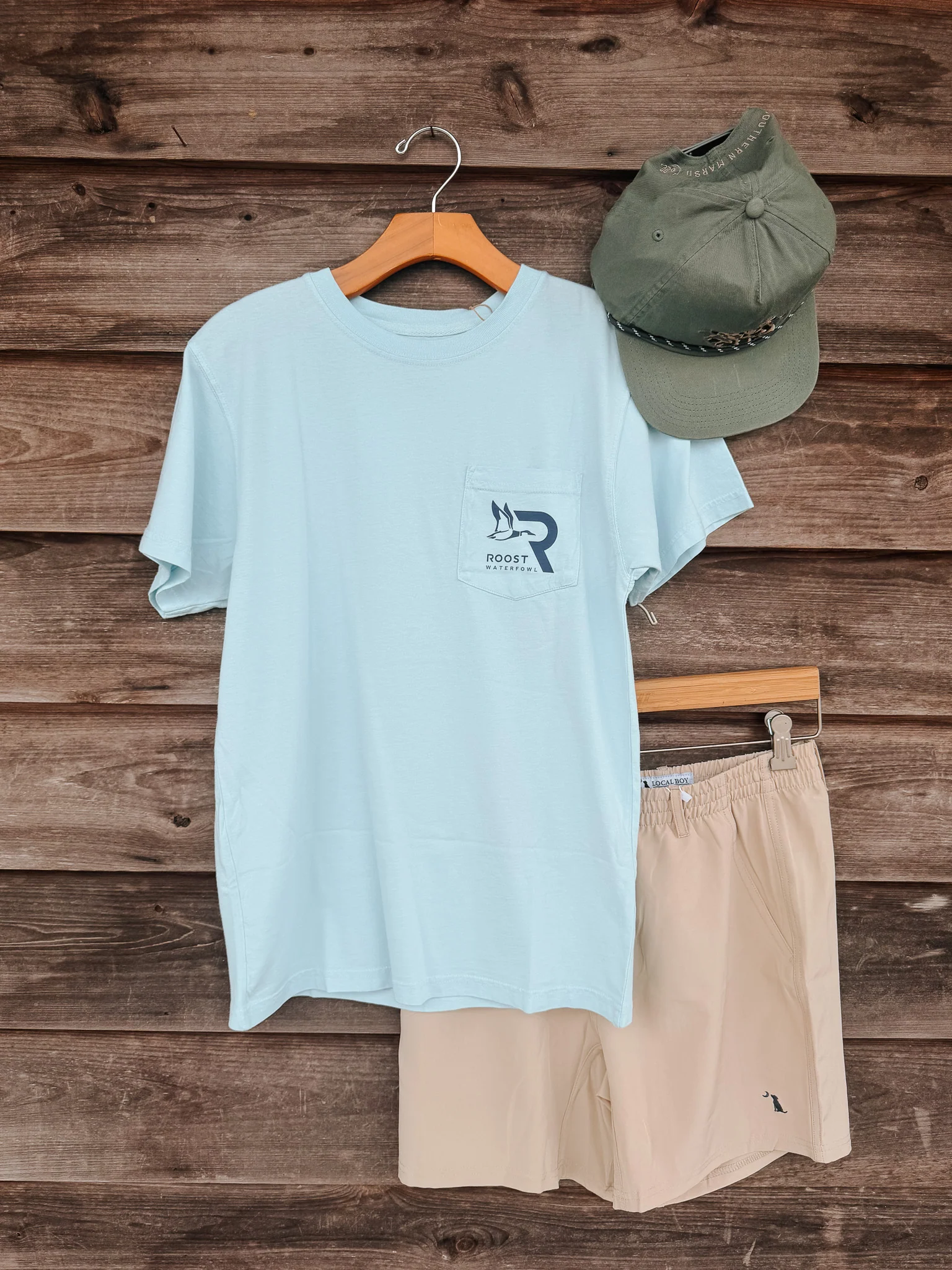 Roost Mallard Tote T-Shirt in Chambray - Image 4