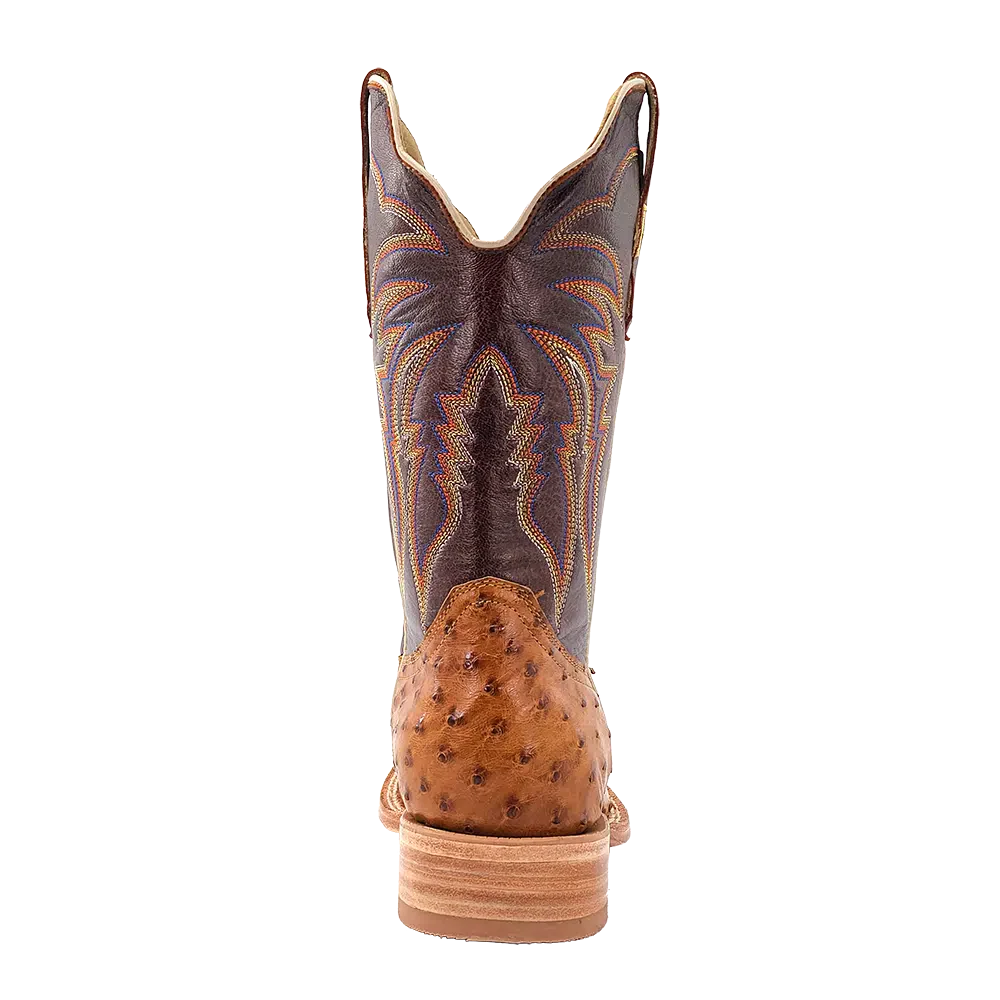 R. WATSON MEN'S ANTIQUE SADDLE FULL QUILL OSTRICH WESTERN BOOTS - Image 8