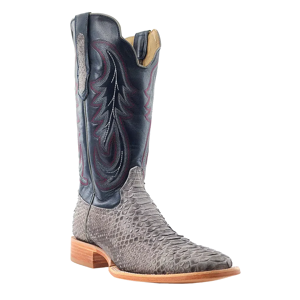 Men's Randy Watson Grey Sueded Back Cut Python Boots - Image 2