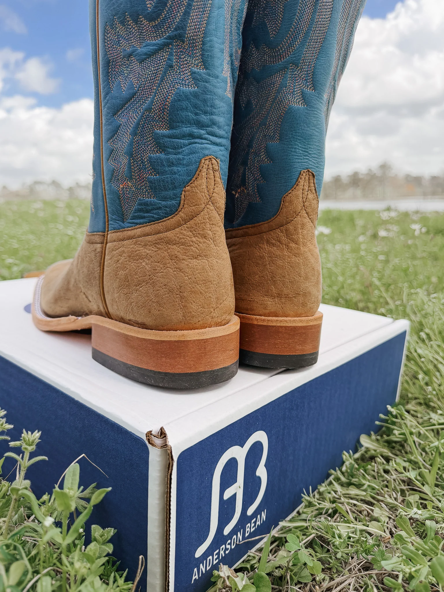 Men's Anderson Bean Sky Blue Avatar Bison Boots - Image 4