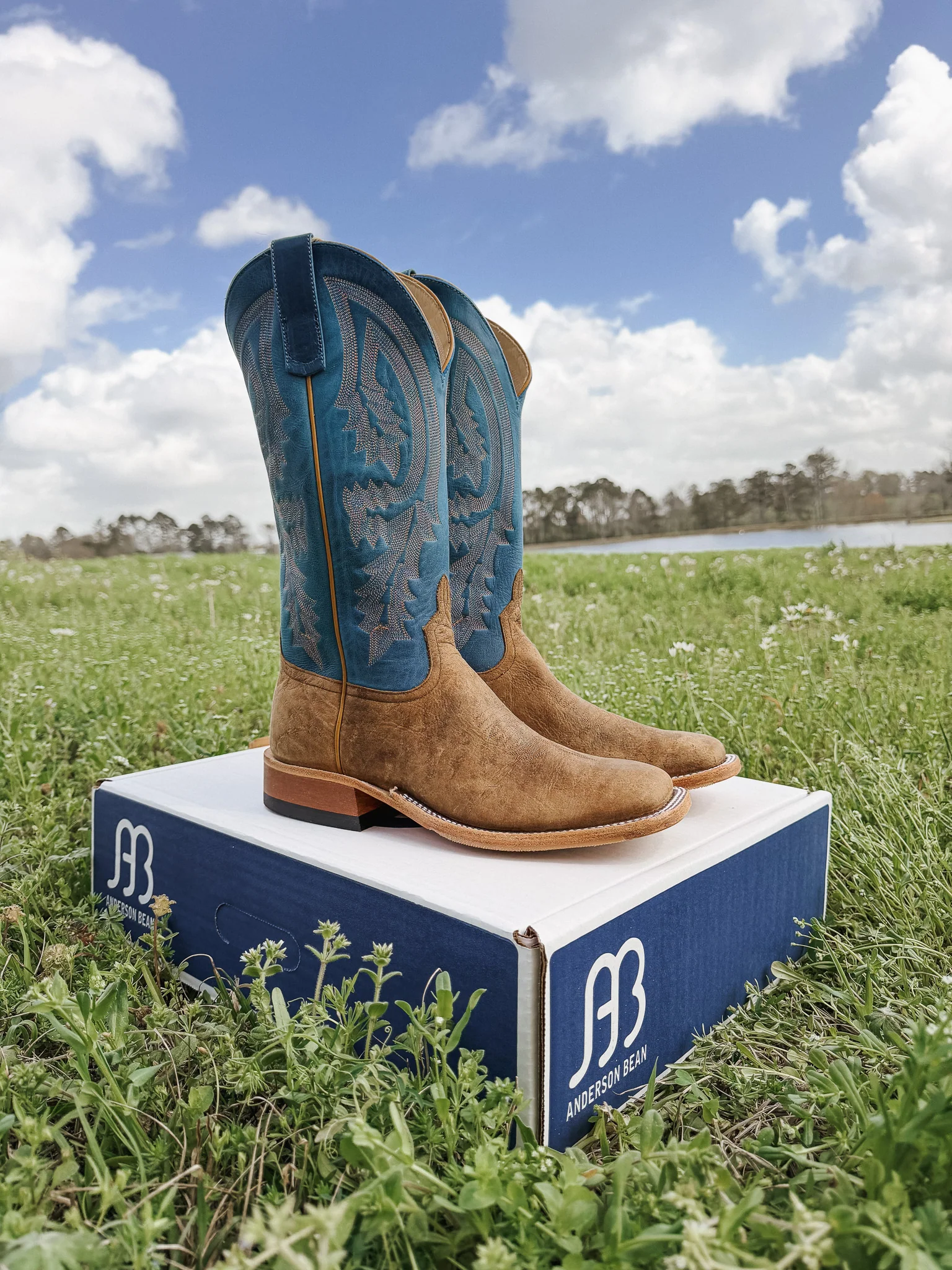 Men's Anderson Bean Sky Blue Avatar Bison Boots - Image 5