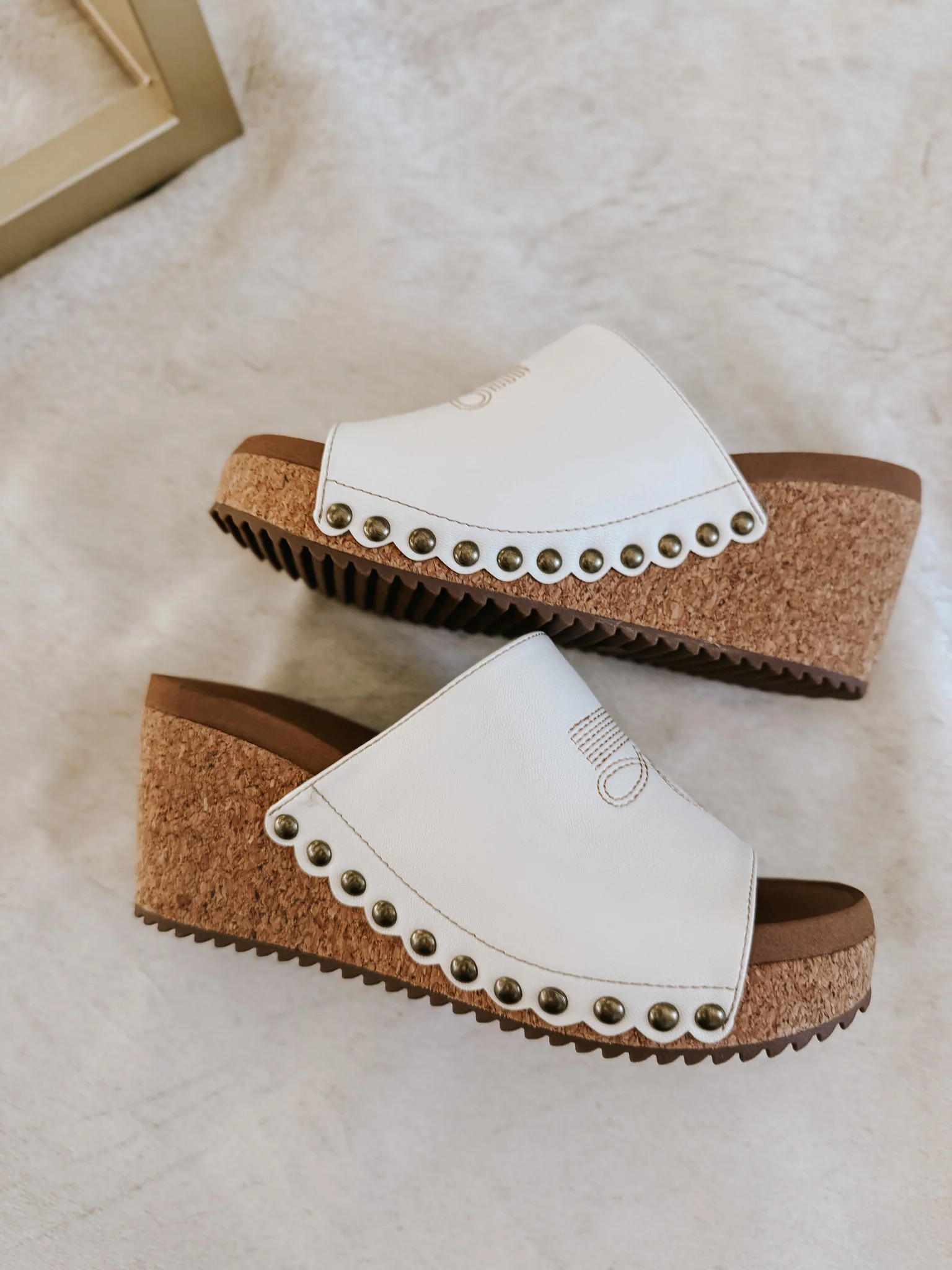 Saddle Up Wedge In Ivory - Image 10