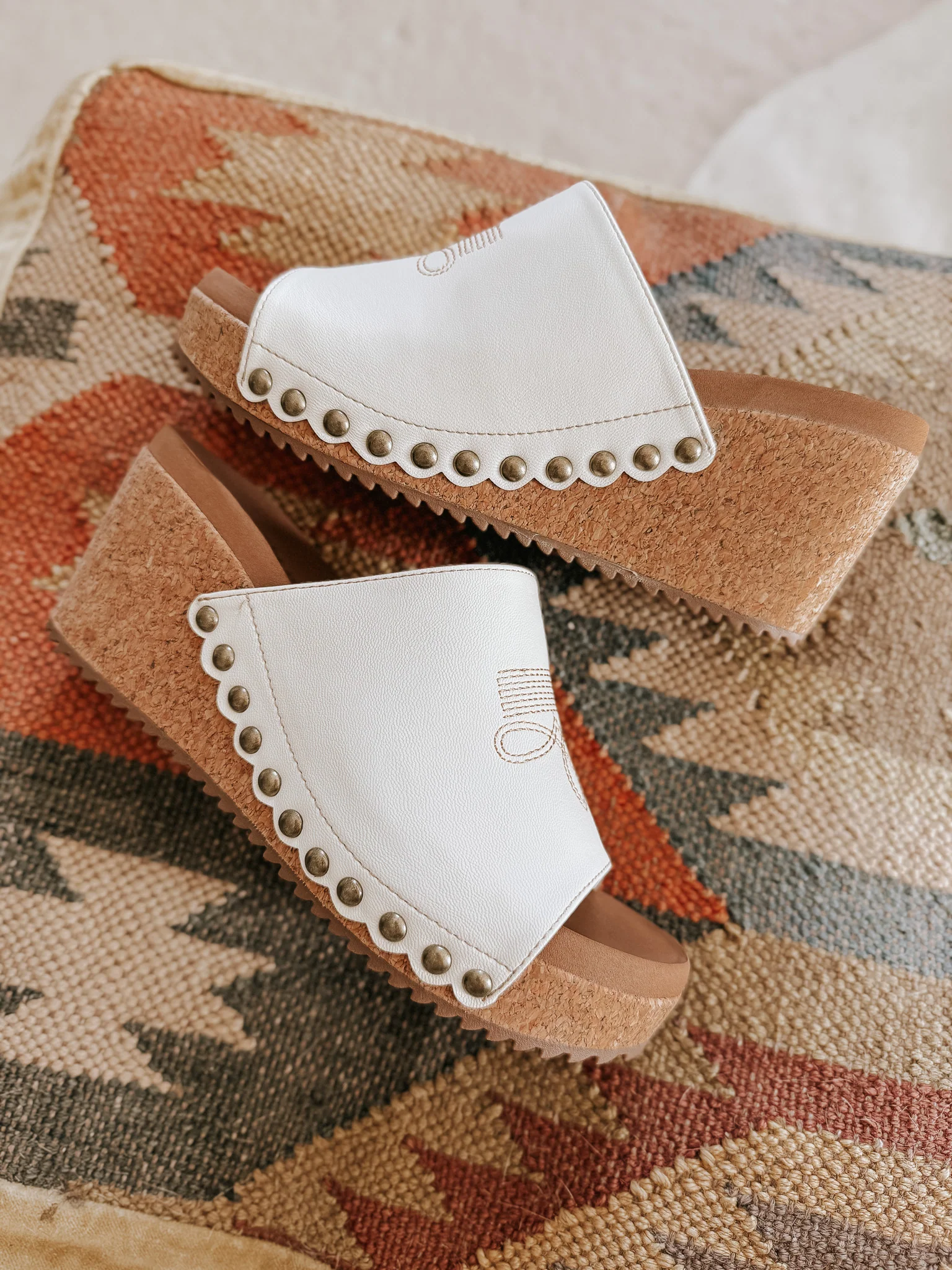 Saddle Up Wedge In Ivory - Image 12