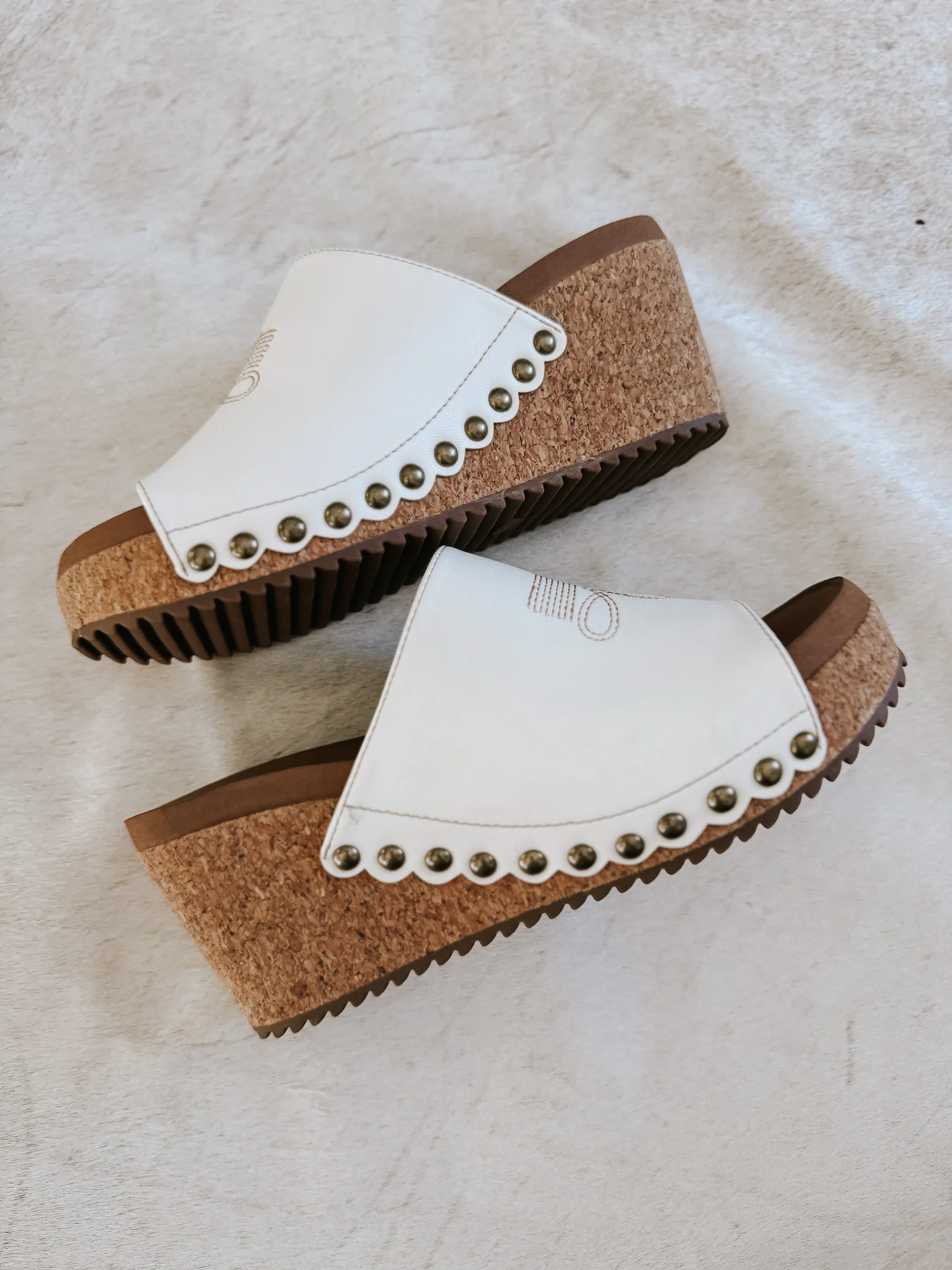 Saddle Up Wedge In Ivory - Image 3