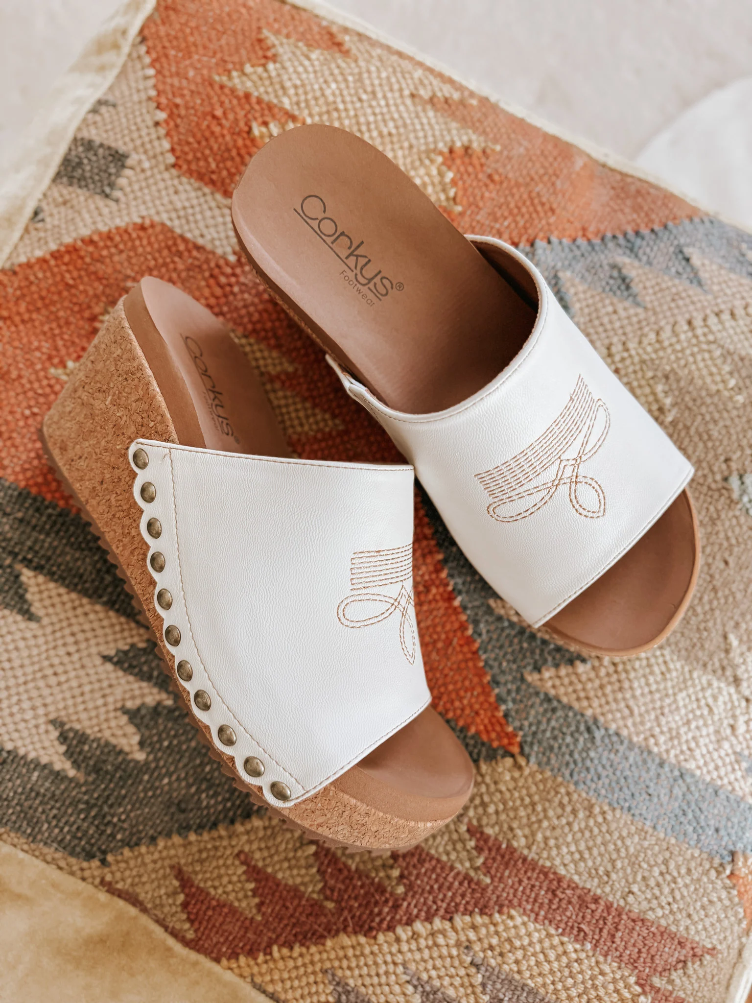 Saddle Up Wedge In Ivory - Image 4