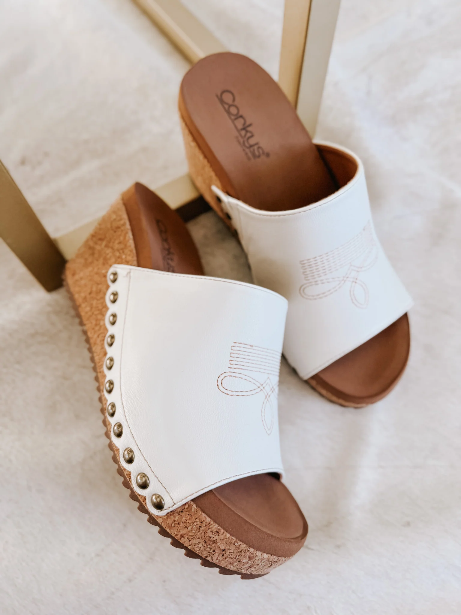 Saddle Up Wedge In Ivory - Image 7