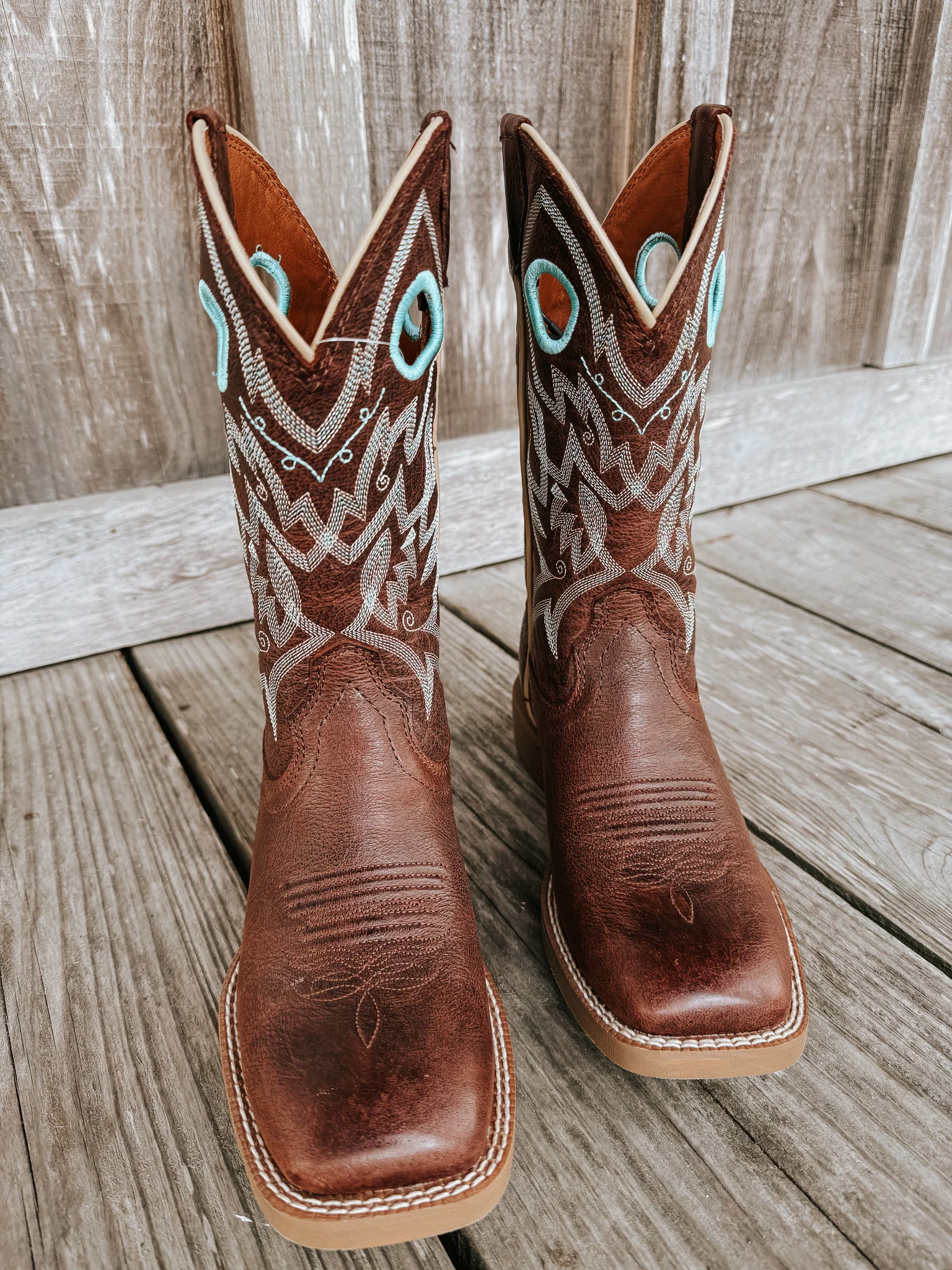 Justin Women's Liberty Boot - Spicy Brown Water Buffalo - Image 6