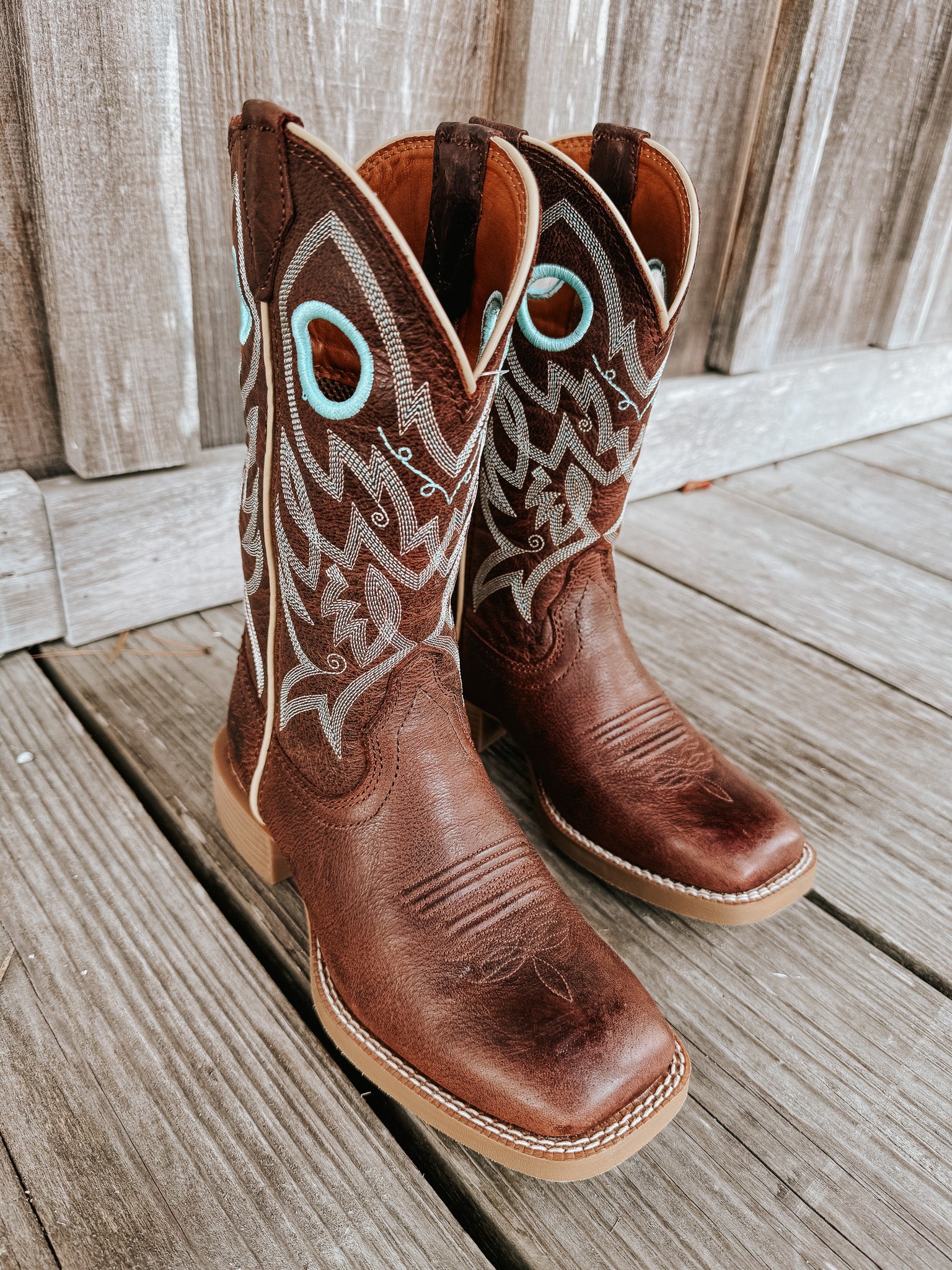 Justin Women's Liberty Boot - Spicy Brown Water Buffalo - Image 7