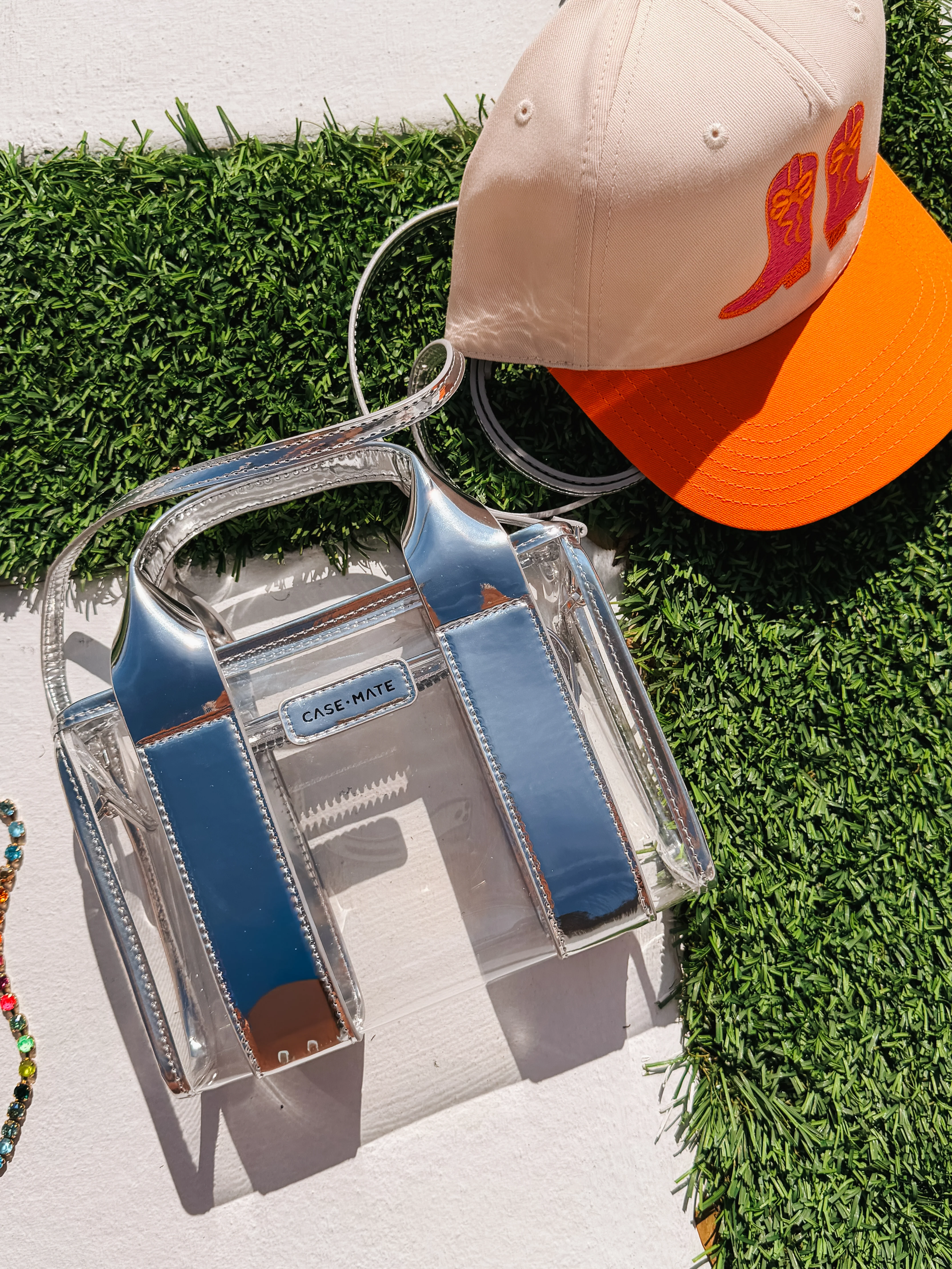 Case-Mate Clear Stadium Bag - Silver Chrome - Image 2