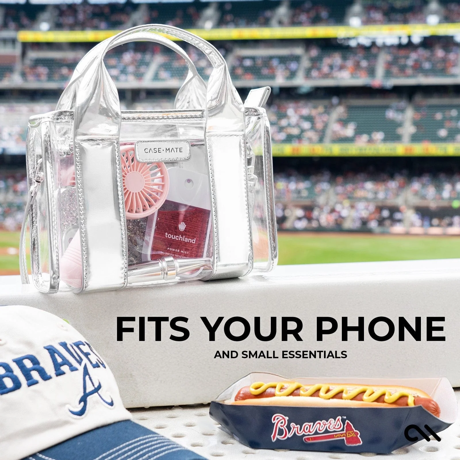 Case-Mate Clear Stadium Bag - Silver Chrome - Image 5