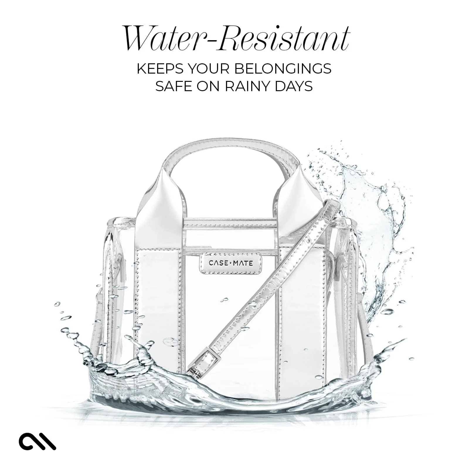 Case-Mate Clear Stadium Bag - Silver Chrome - Image 7