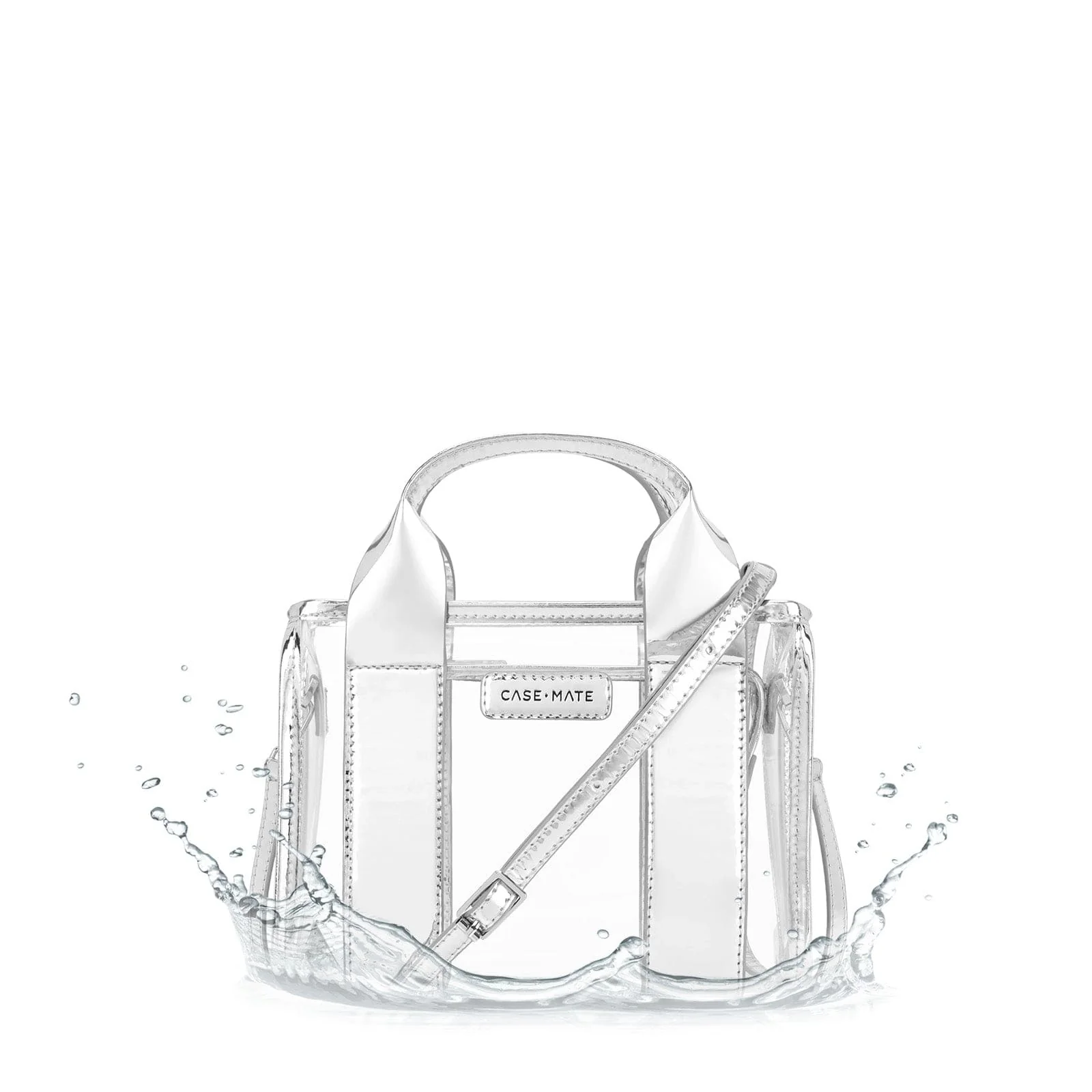 Case-Mate Clear Stadium Bag - Silver Chrome - Image 8