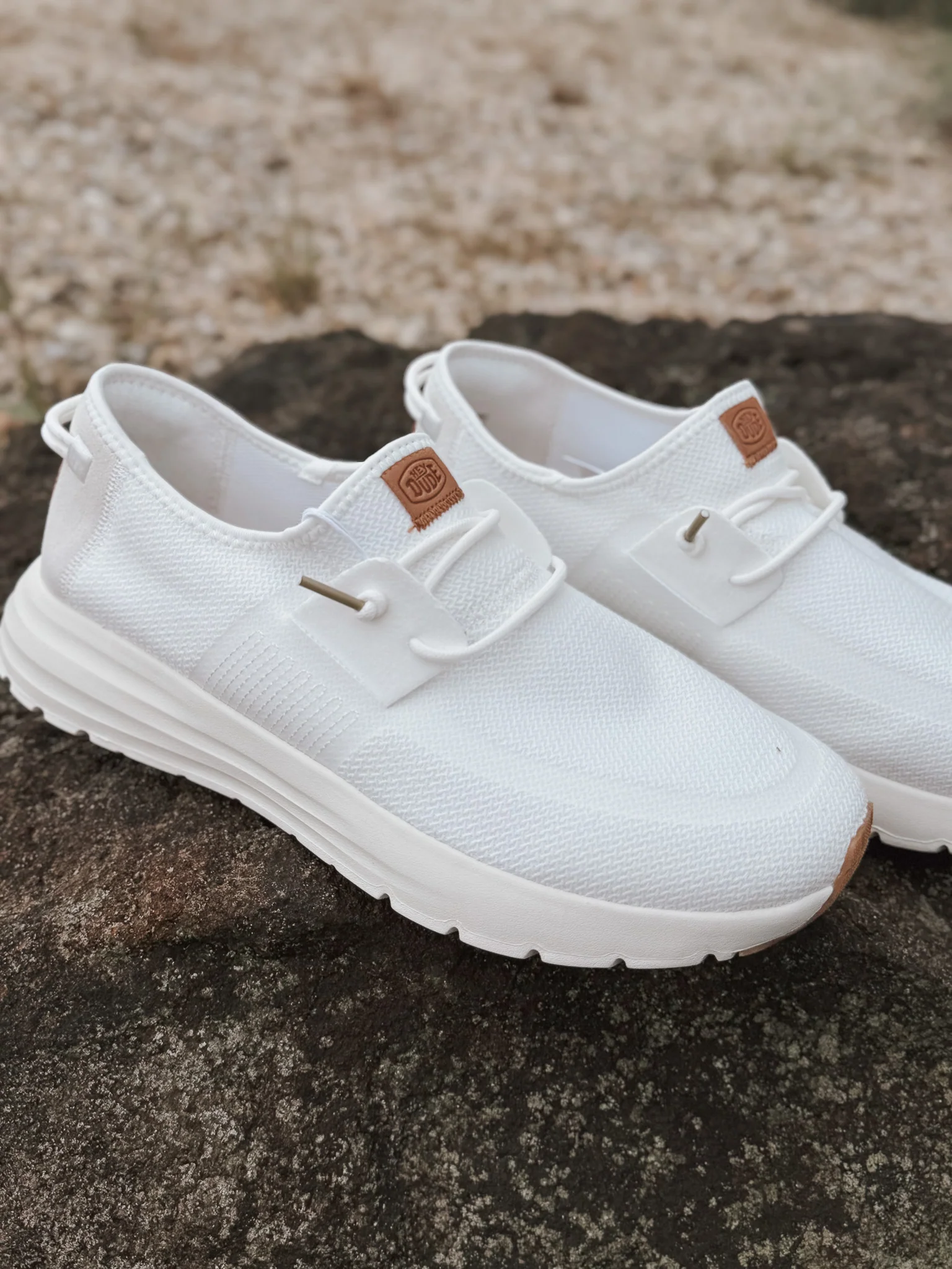 **tagged wrong**Men's Hey Dude Sirocco Neutrals White/White - Image 11