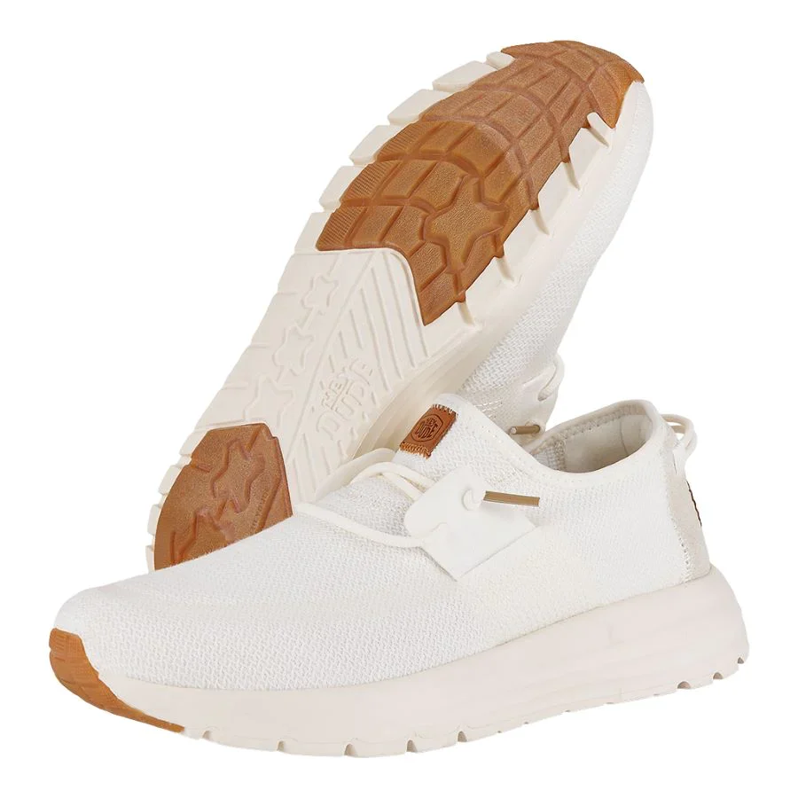 **tagged wrong**Men's Hey Dude Sirocco Neutrals White/White - Image 16