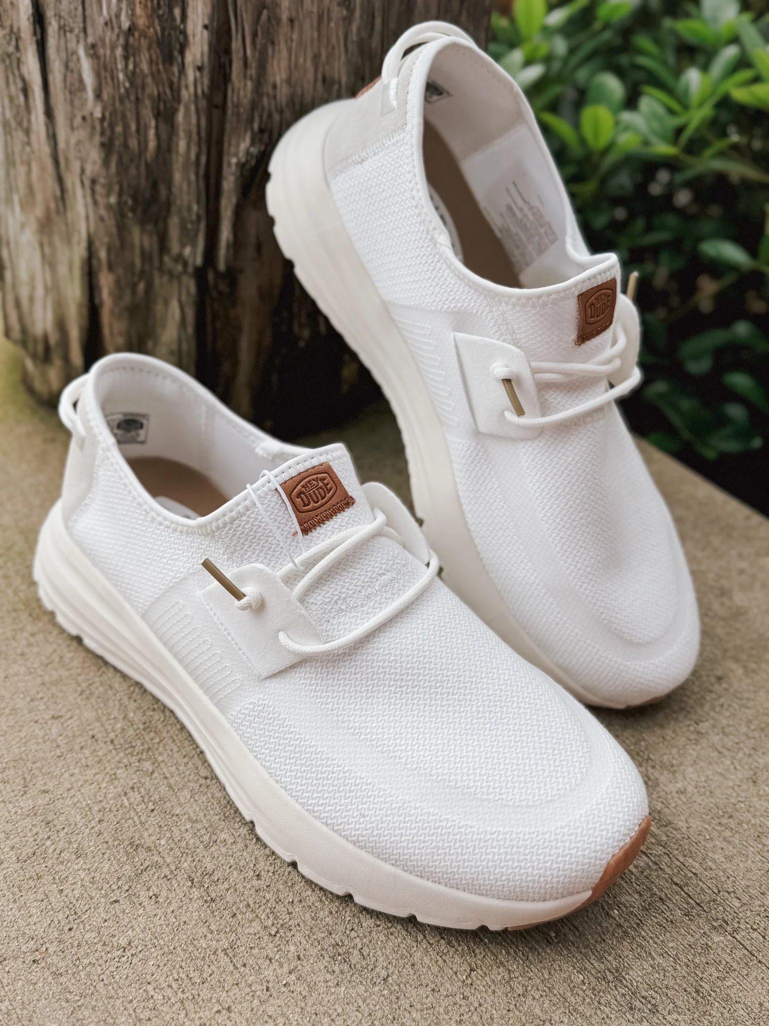 **tagged wrong**Men's Hey Dude Sirocco Neutrals White/White - Image 4