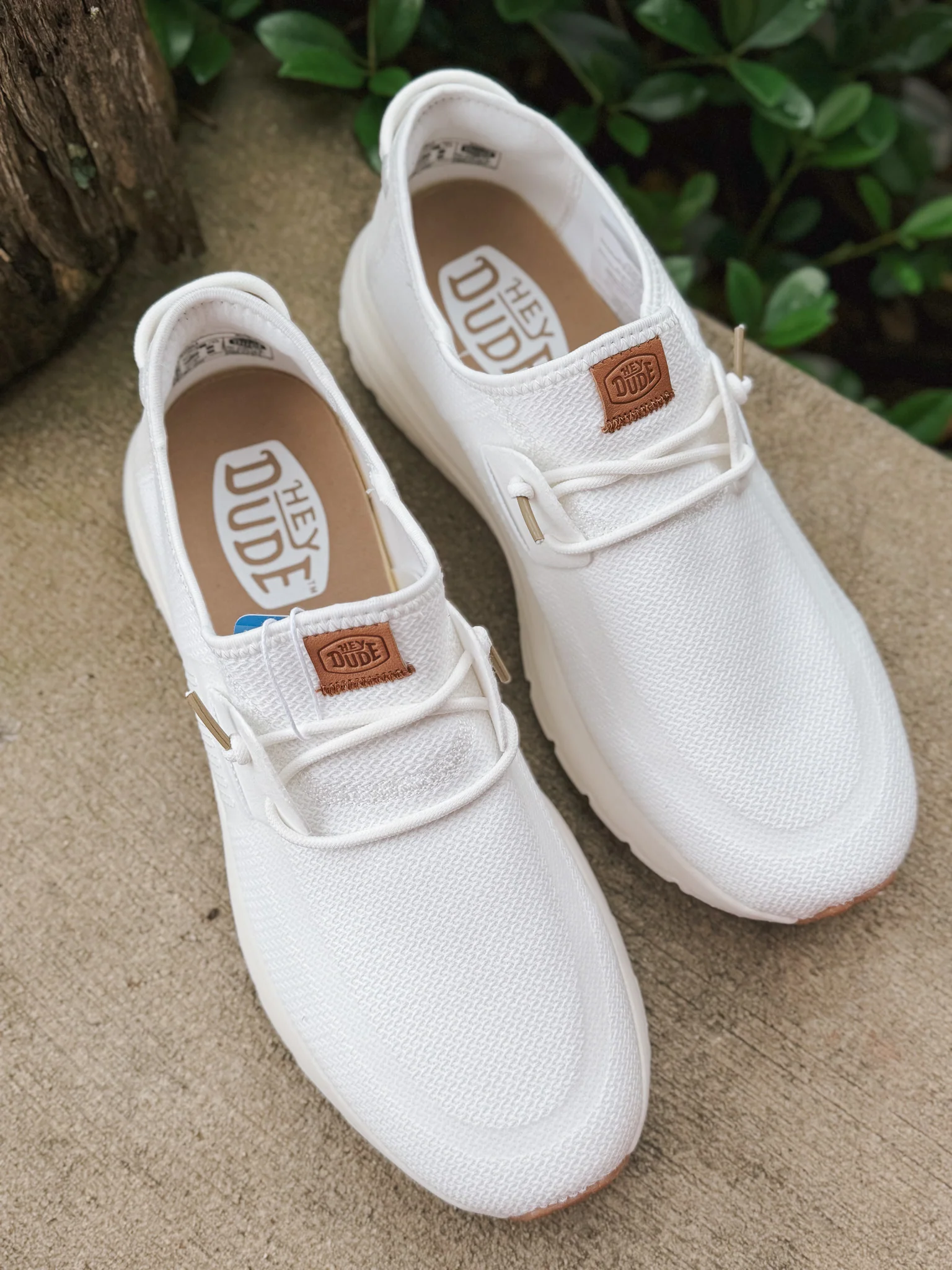 **tagged wrong**Men's Hey Dude Sirocco Neutrals White/White - Image 6
