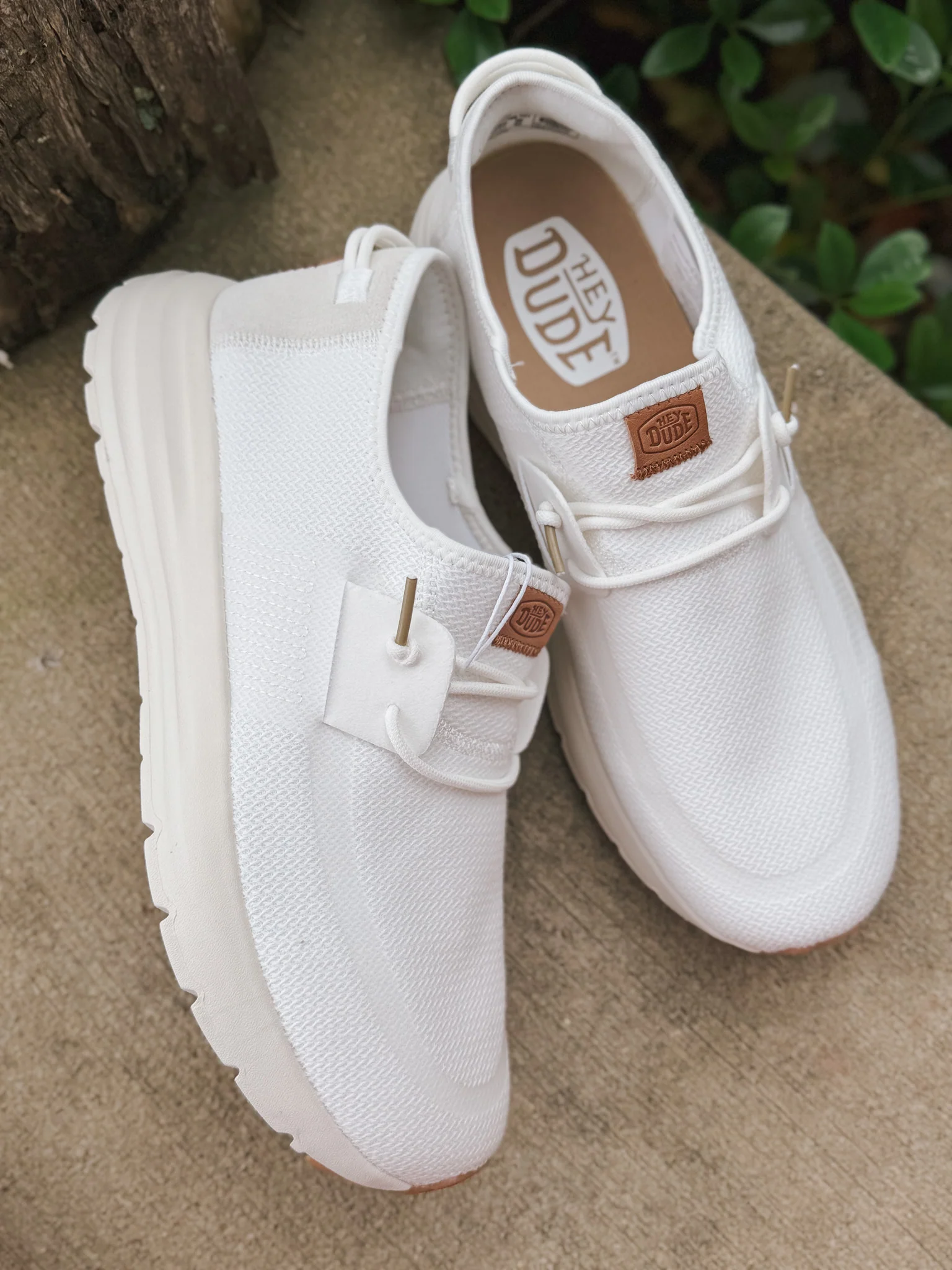 **tagged wrong**Men's Hey Dude Sirocco Neutrals White/White - Image 7