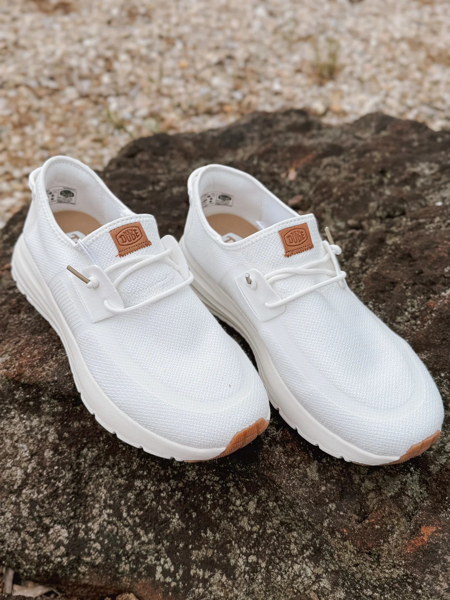 **tagged wrong**Men's Hey Dude Sirocco Neutrals White/White - Image 9