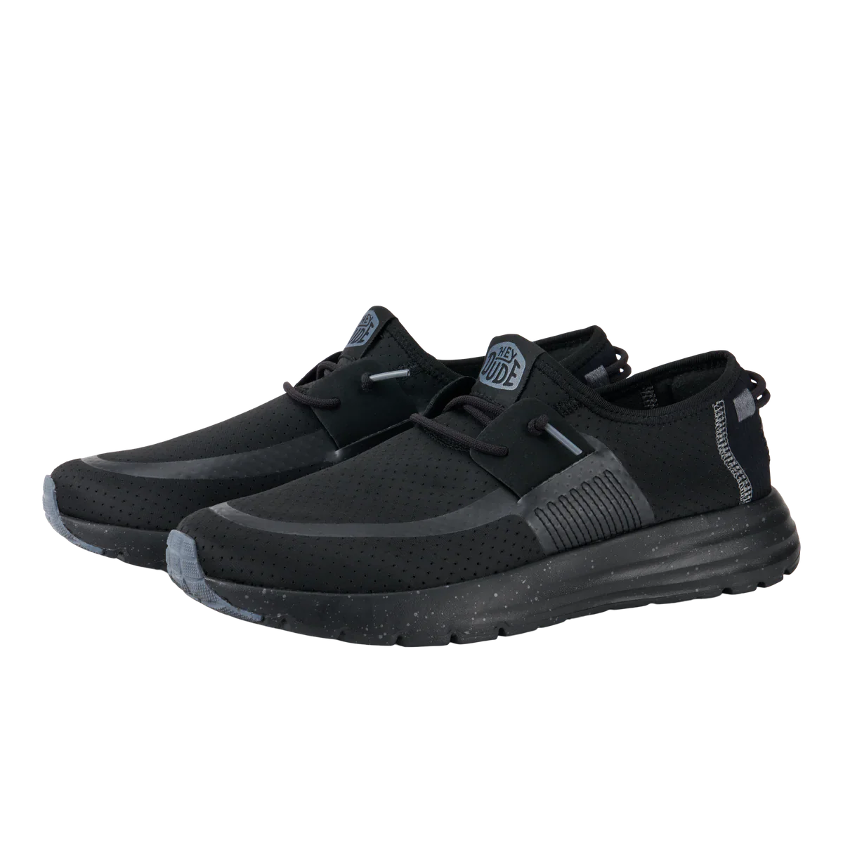 Men's Hey Dude Sirocco Perf Mesh Black/Black - Image 7