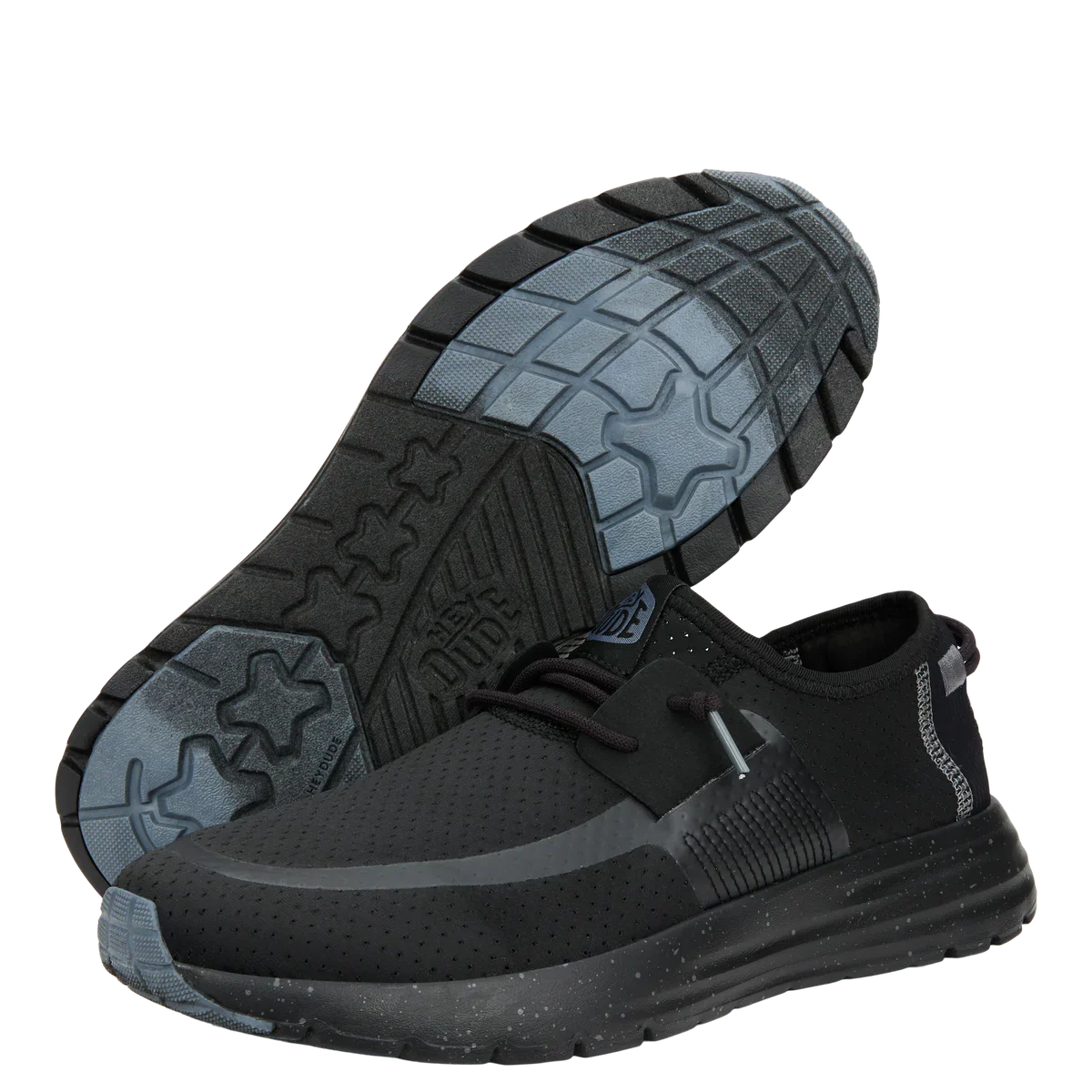 Men's Hey Dude Sirocco Perf Mesh Black/Black - Image 8