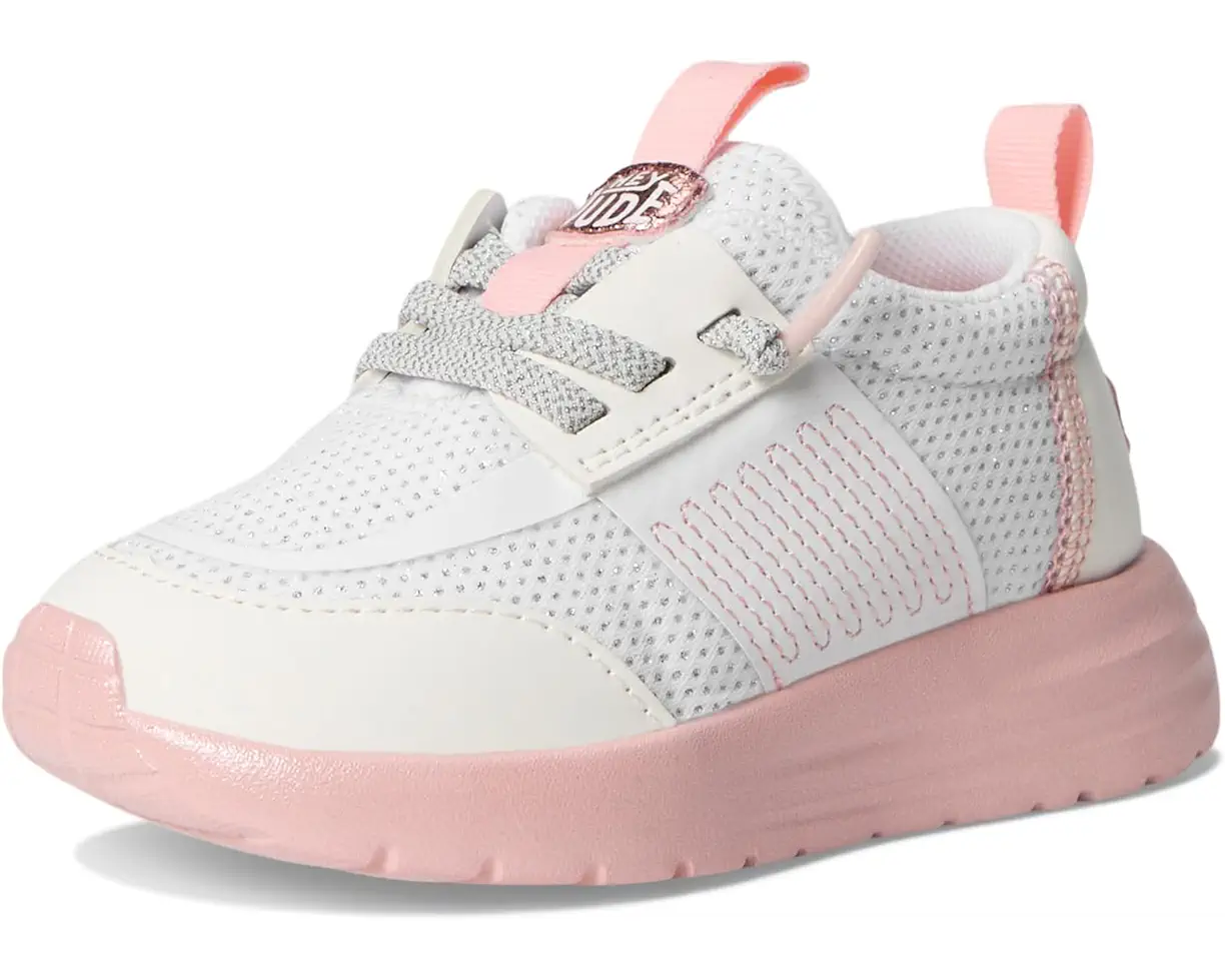 Toddler Hey Dude Sirocco Play Pastel Ombre in White/Pink - Image 4