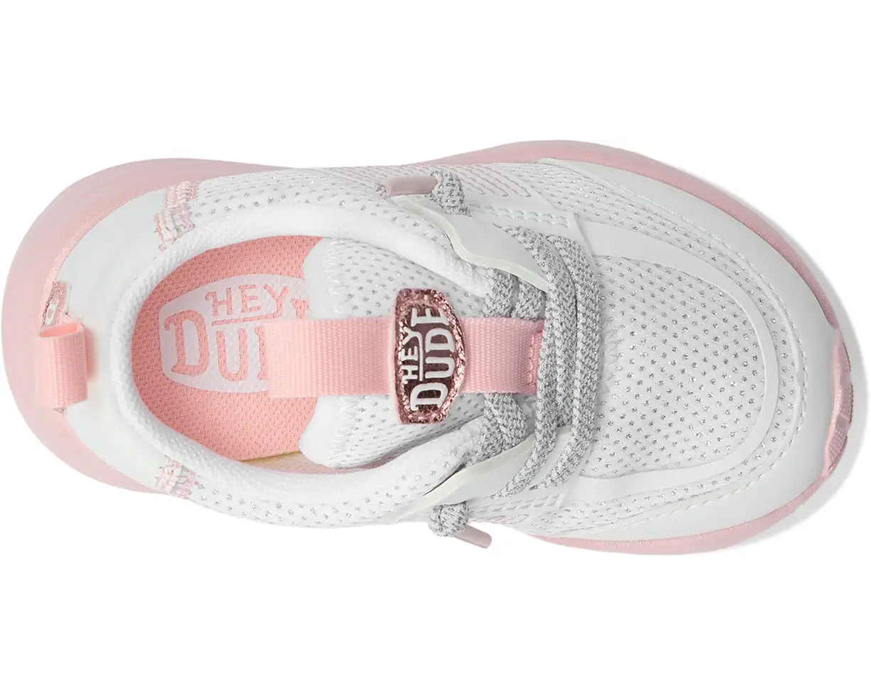 Toddler Hey Dude Sirocco Play Pastel Ombre in White/Pink - Image 9