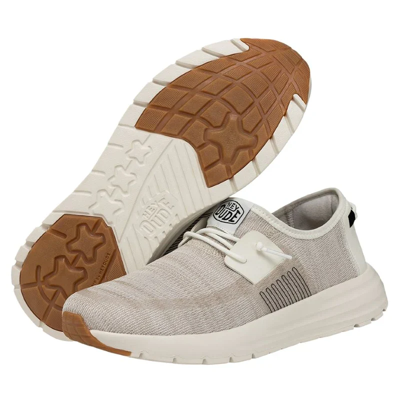 Men's Hey Dude Sirocco White Sneakers - Image 10