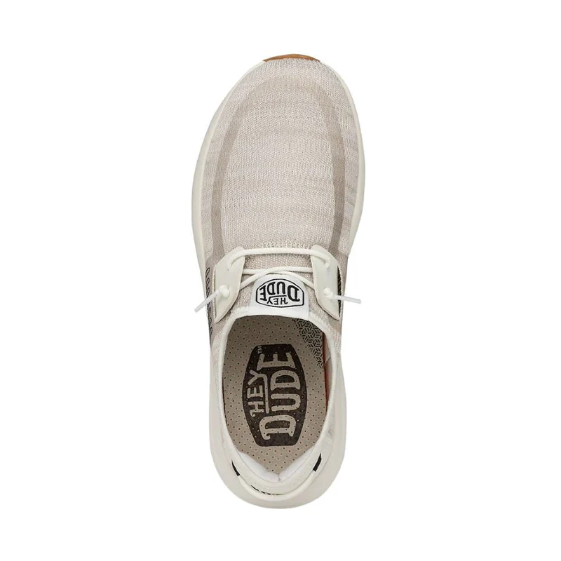 Men's Hey Dude Sirocco White Sneakers - Image 8