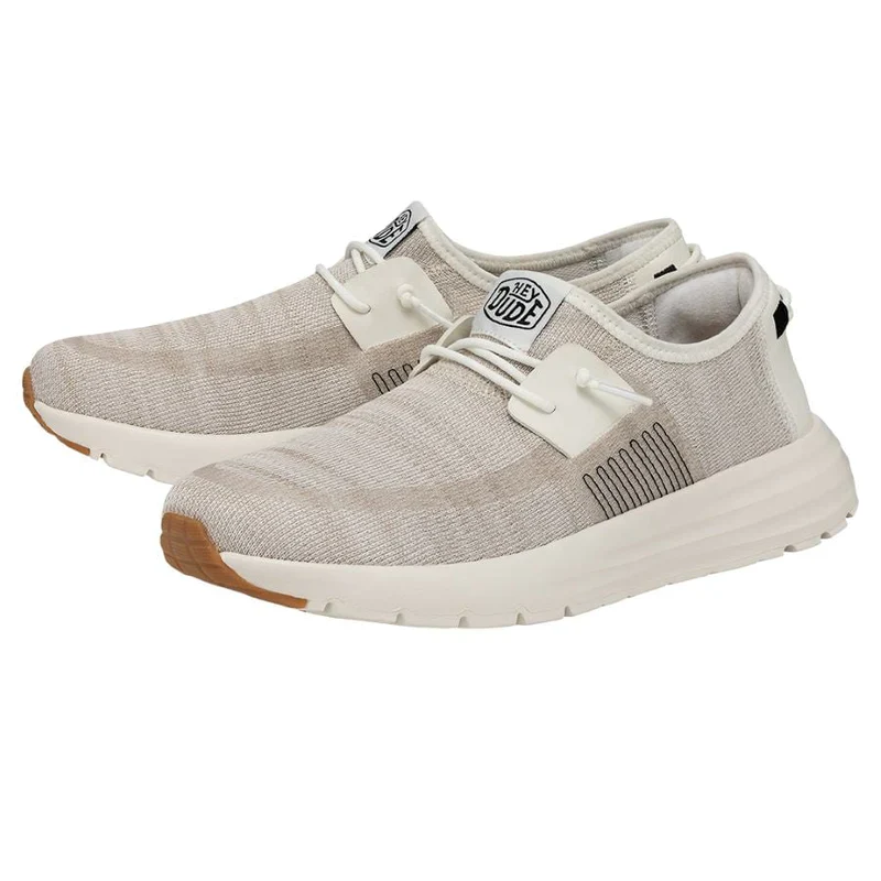 Men's Hey Dude Sirocco White Sneakers - Image 9